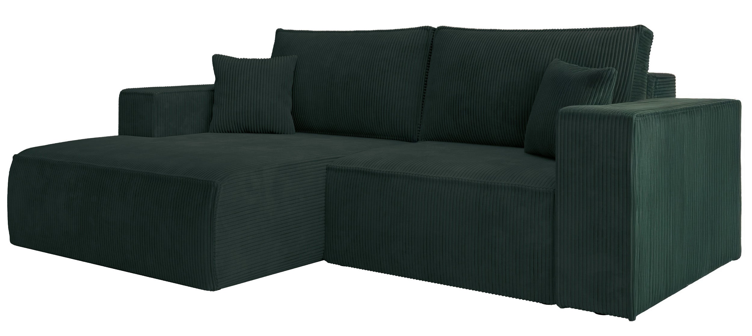 selsey-farese-mini-ecksofa-links-l-f-rmig-mit-schlaffunktion-dunkelgr-n-cord image 4