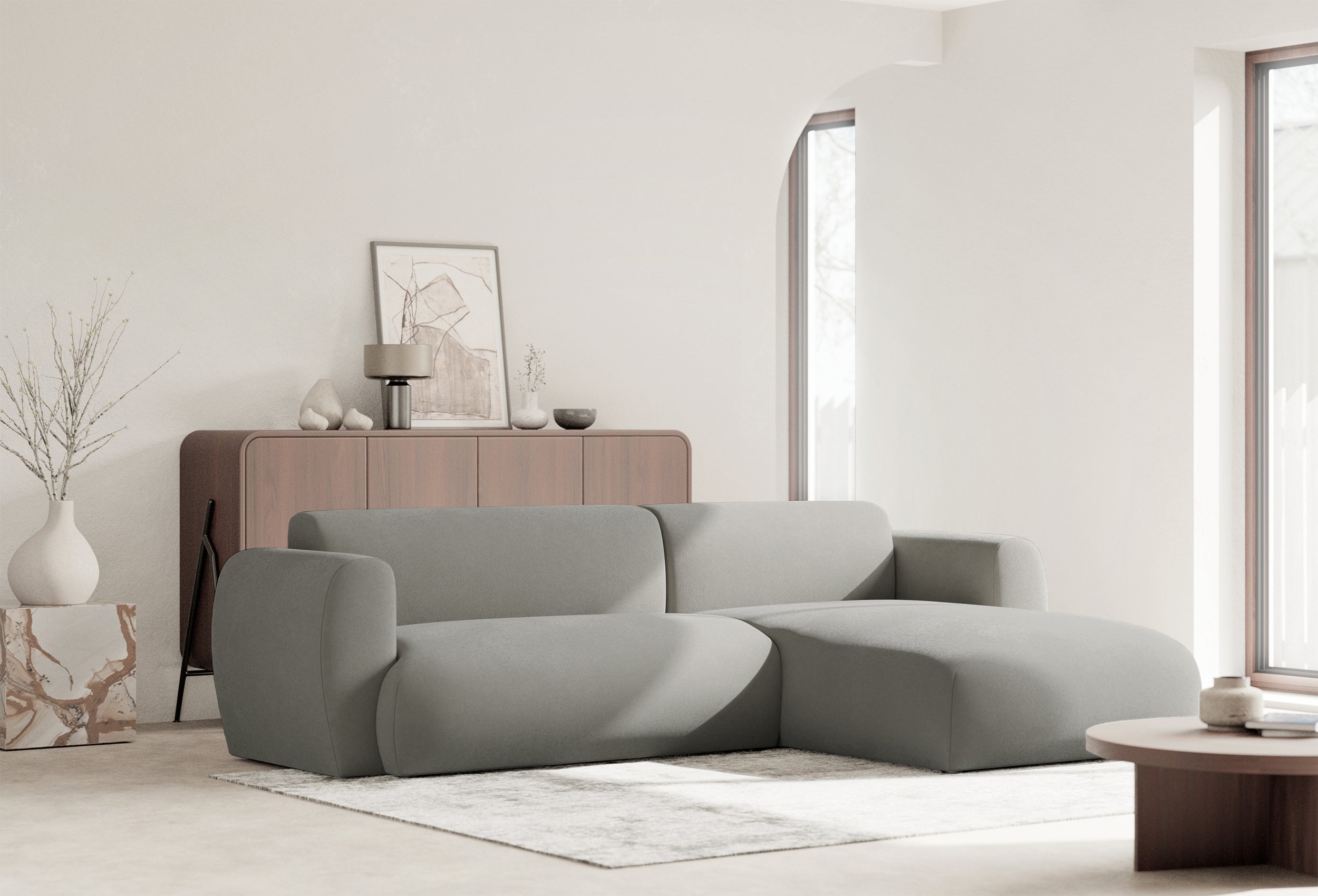 selsey-emia-ecksofa-mit-schlaffunktion-l-f-rmig-rechts-hellgrauer-chenille image 4