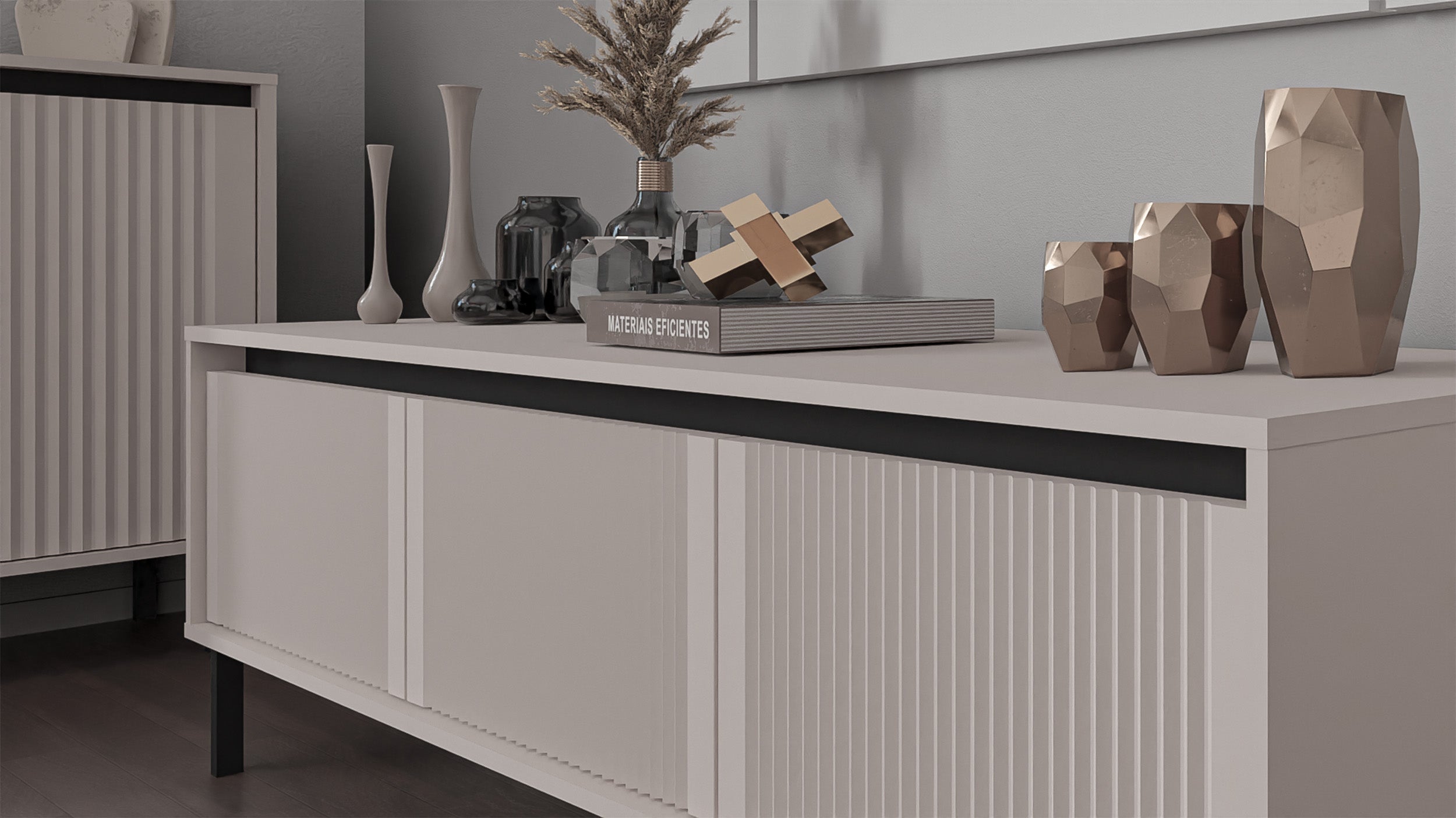 selsey-osaka-tv-schrank-179-cm-mit-drei-schubladen-sandbeige-geriffelte-fronten image 5