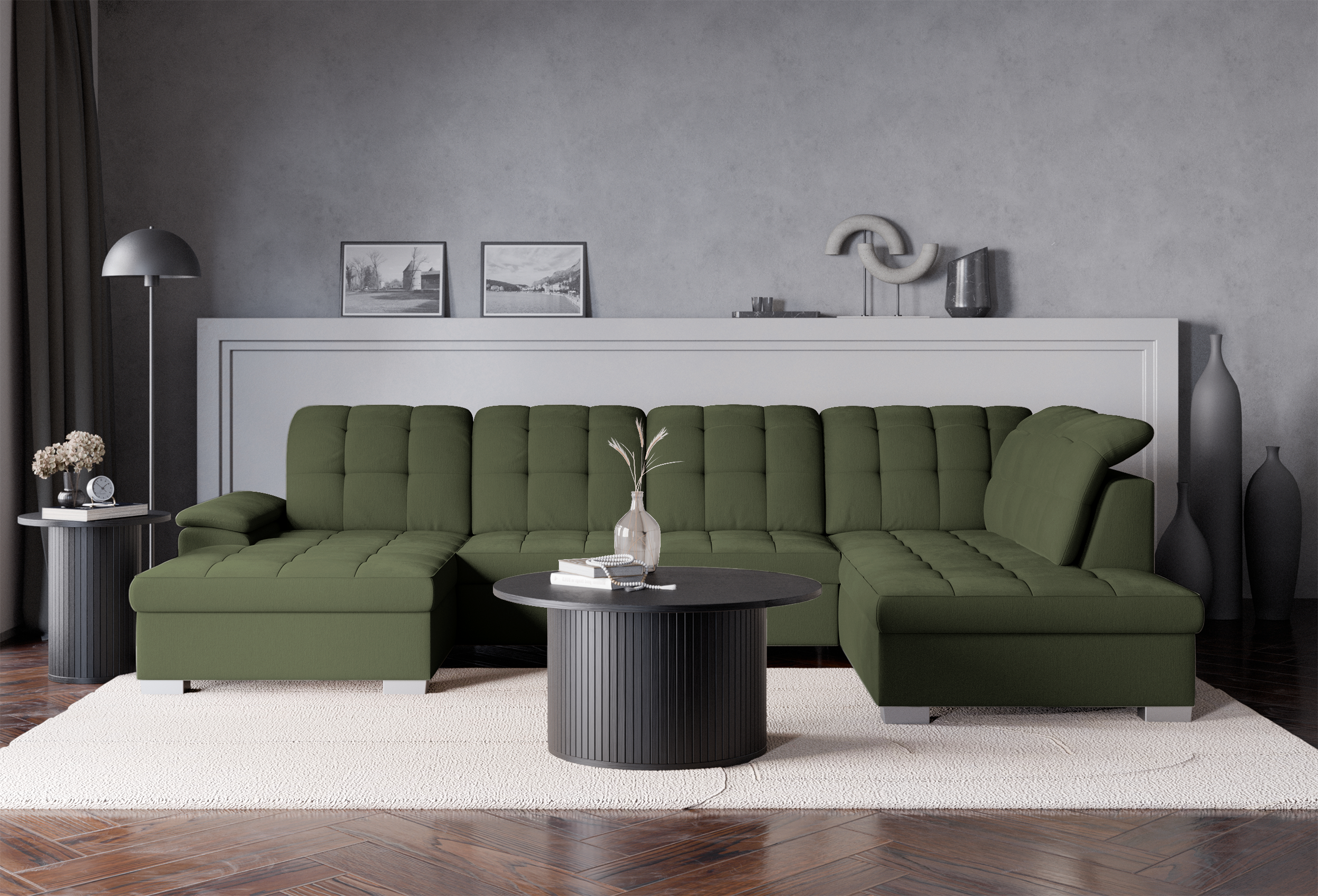 selsey-jamaal-ecksofa-mit-schlaffunktion-u-f-rmig-linksseitig-mit-stauraum-khaki image 2