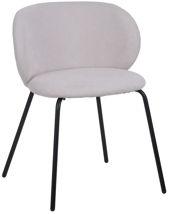 selsey-berlents-gepolsterter-esszimmerstuhl-creme-geflecht-schwarze-beine image 1
