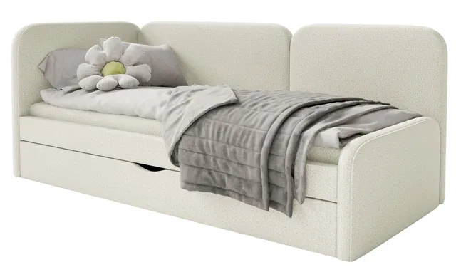 selsey-cuddy-jugendbett-90x200-cm-links-mit-matratze-und-stauraum-hellbeige-jers image 1