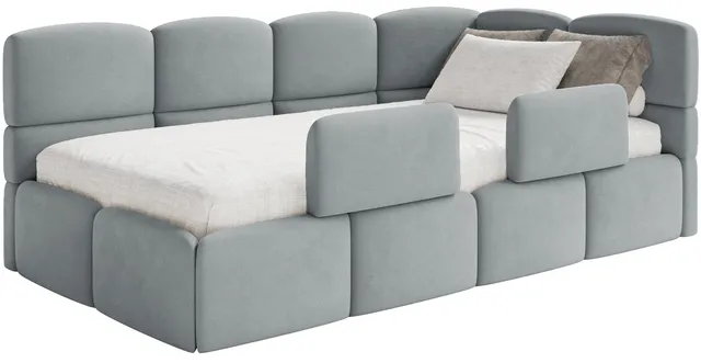 selsey-cloudy-jugendbett-90x200-cm-rechts-mit-stauraum-grauer-velours image 1