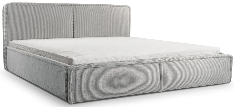 selsey-cordo-gepolstertes-bett-160x200-cm-mit-stauraum-und-lattenrost-hellgrauer image 1