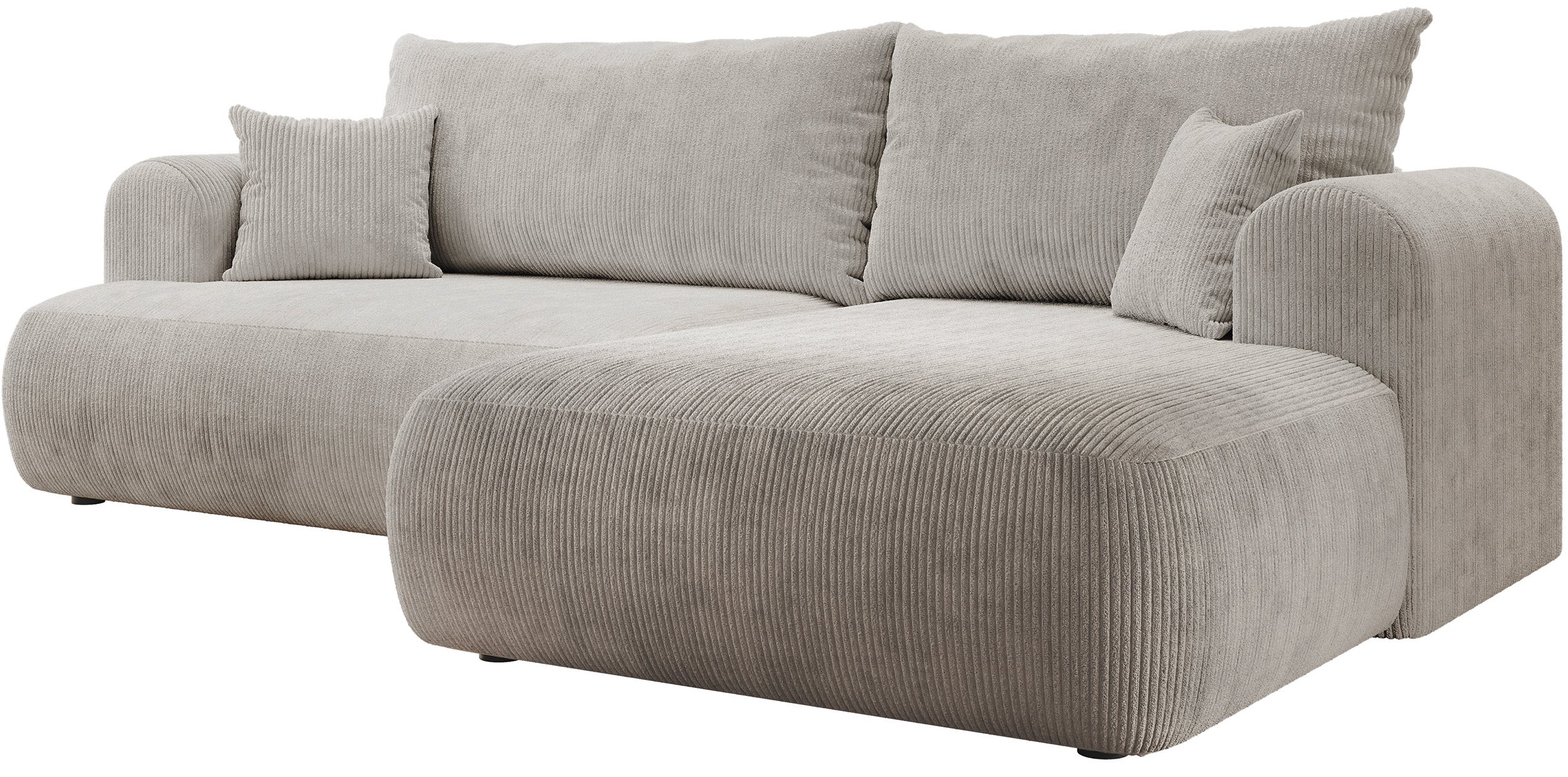 selsey-ovo-cord-ecksofa-mit-schlaffunktion-l-form-rechts-mit-stauraum-grau-beige image 6