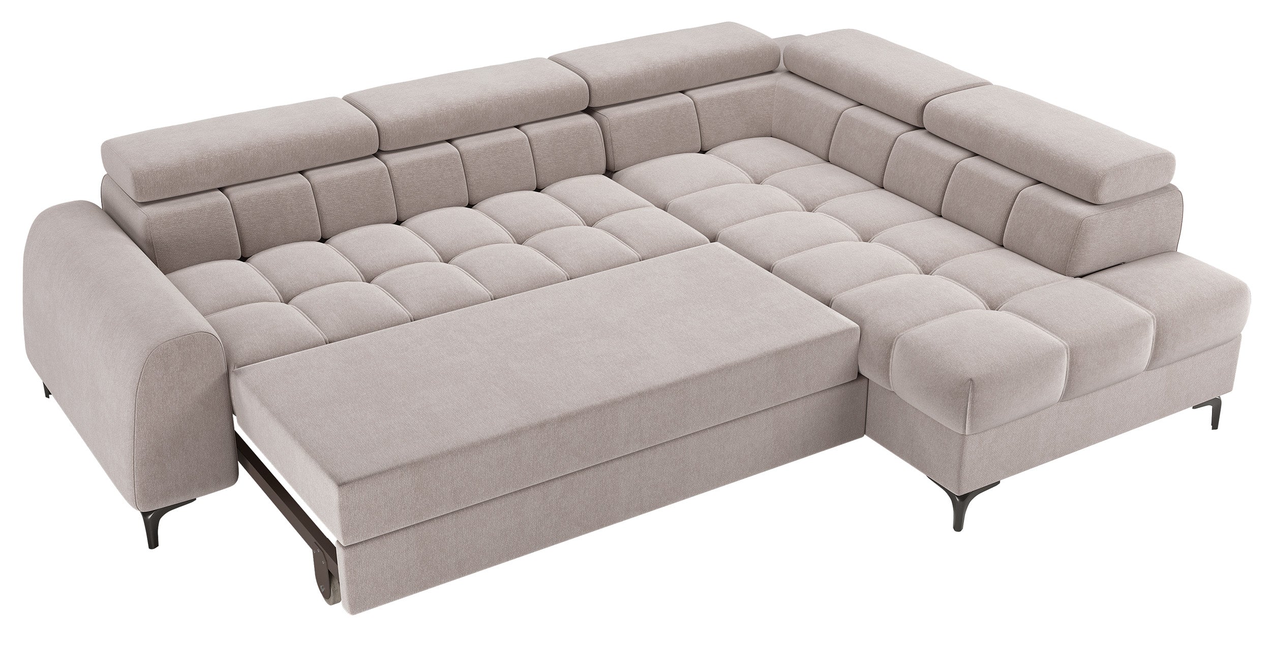 selsey-arellio-ecksofa-l-f-rmig-rechts-mit-schlaffunktion-und-stauraum-grau-beig image 3