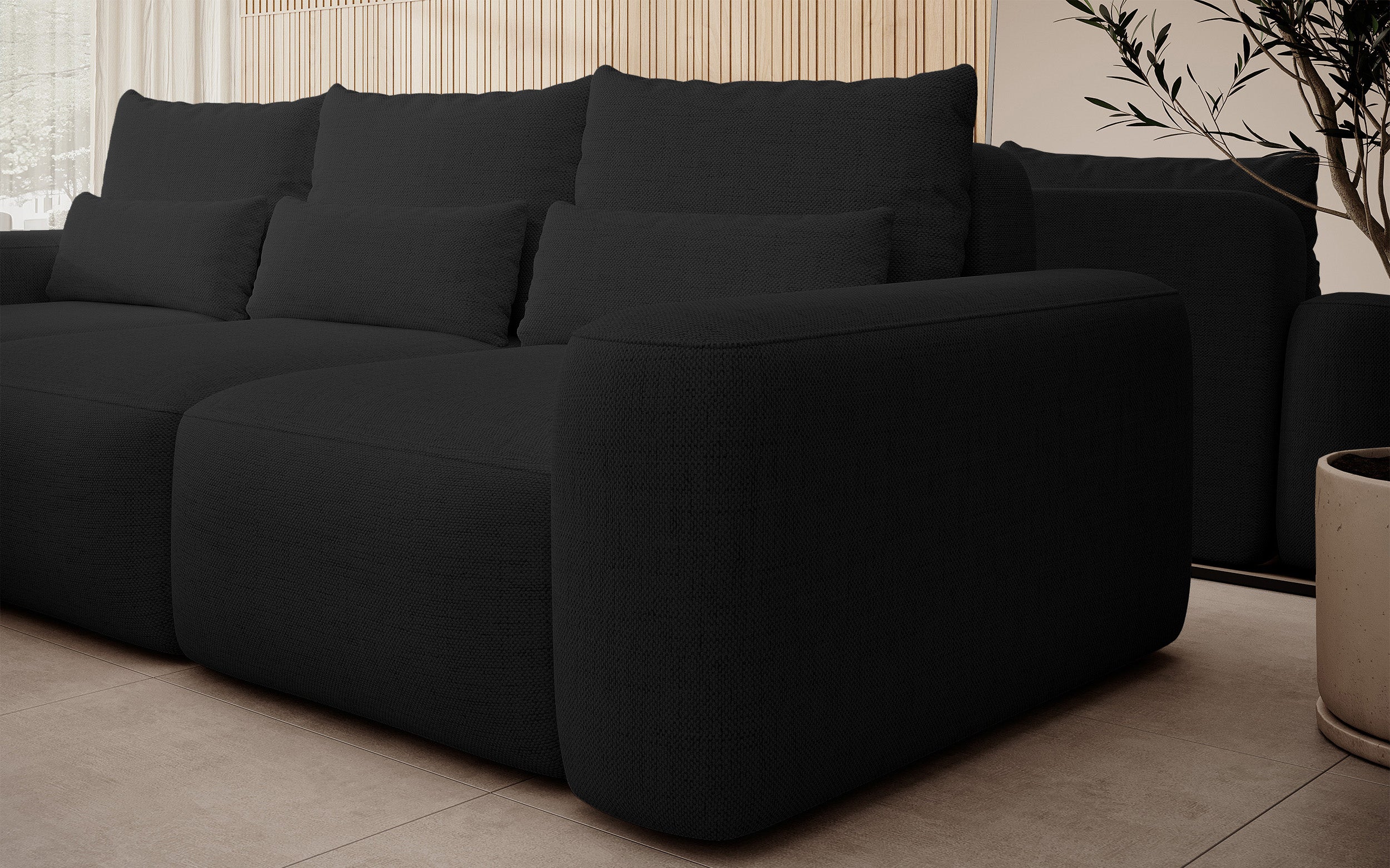 selsey-carnos-ecksofa-mit-schlaffunktion-l-form-links-schwarzer-chenille image 4