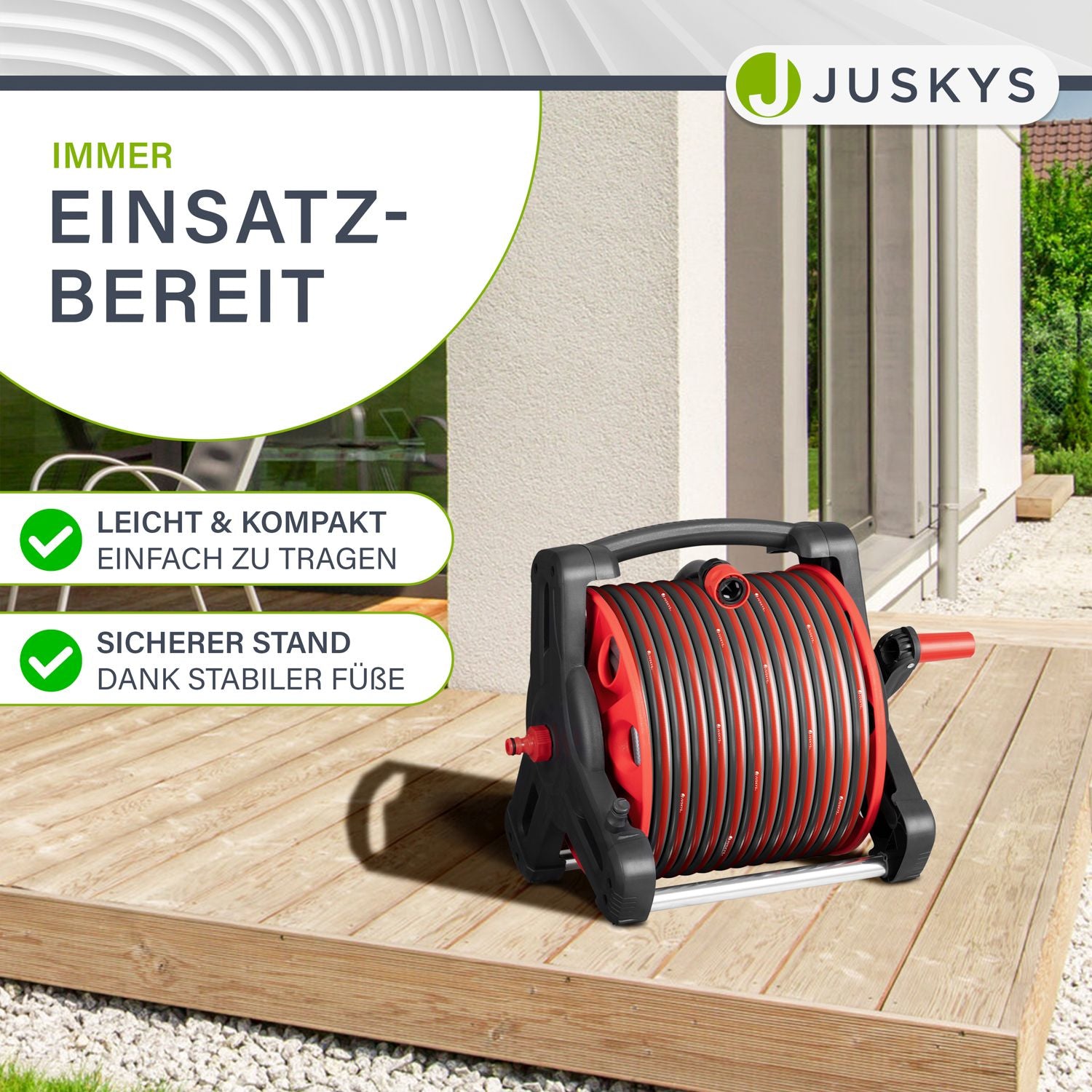 juskys-mobile-schlauchtrommel-basic-mit-30-m-wasserschlauch image 4