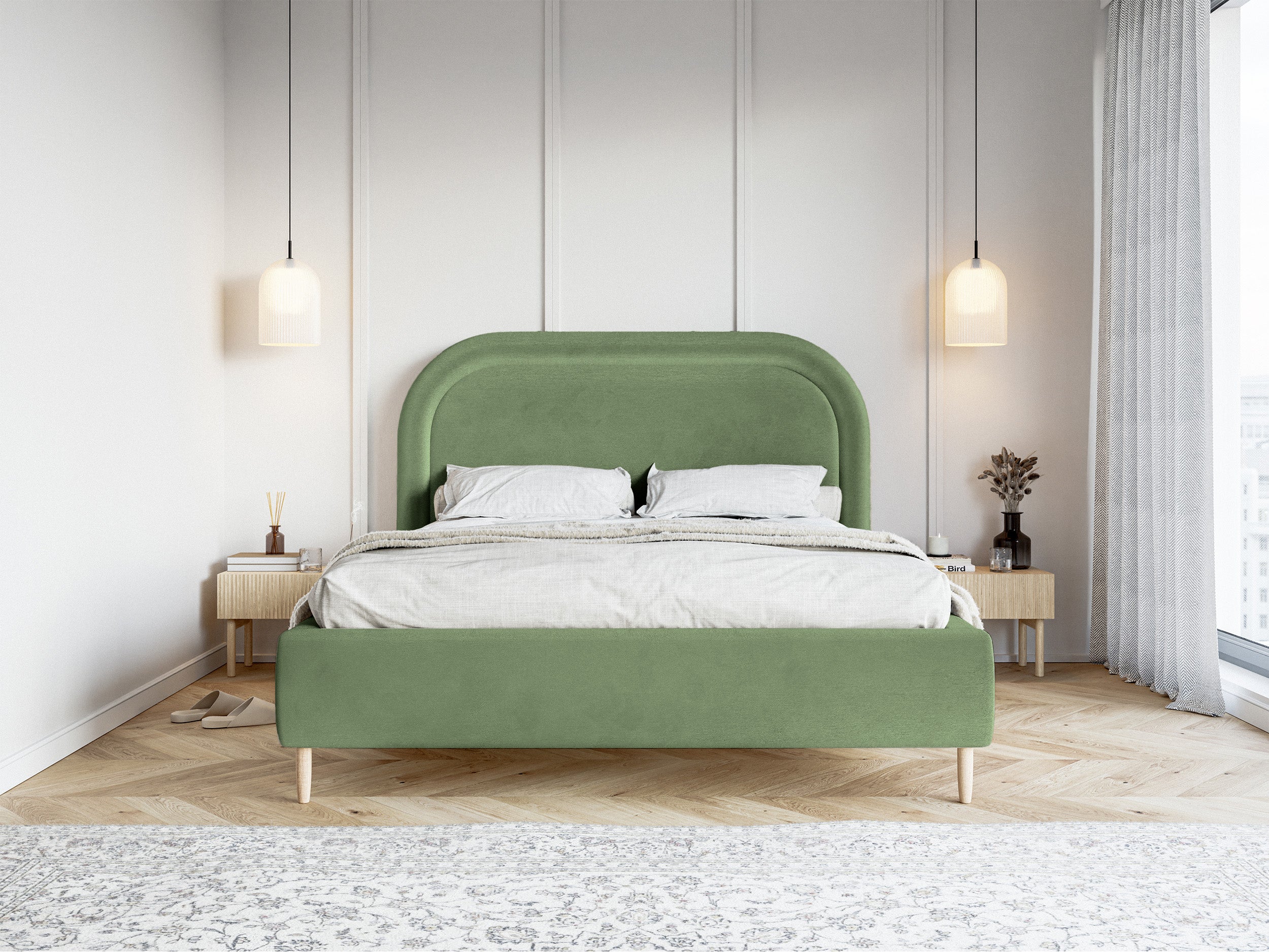 selsey-loreo-gepolstertes-bett-160x200-cm-mit-stauraum-eukalyptus-velours-wasser image 3