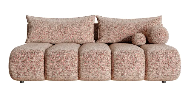 selsey-dandelino-mini-dreisitziges-sofa-mit-schlaffunktion-ziegelrotes-geflecht image 1