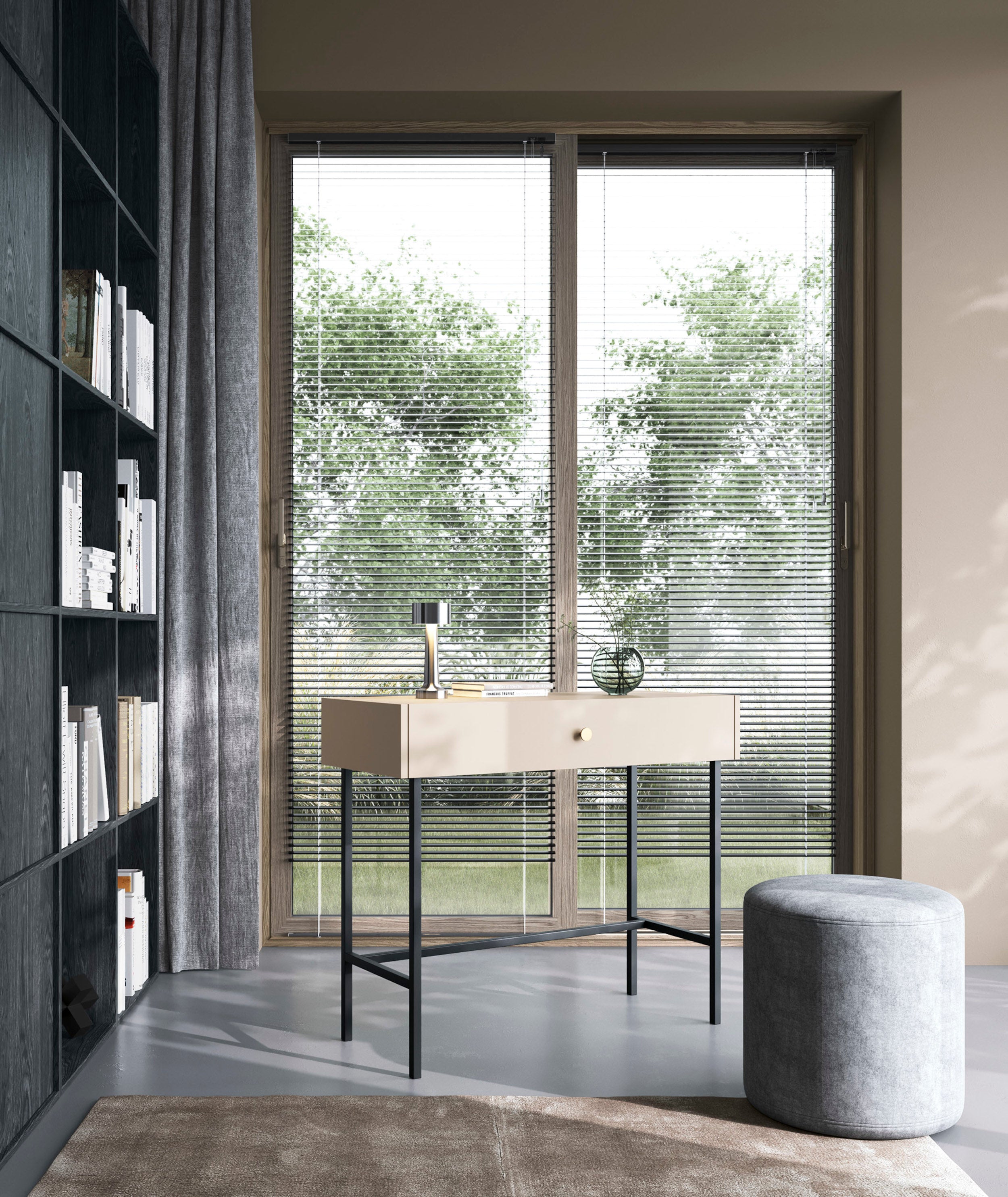 selsey-divenos-toilettentisch-schminktisch-93-cm-grau-beige-mit-schublade image 2