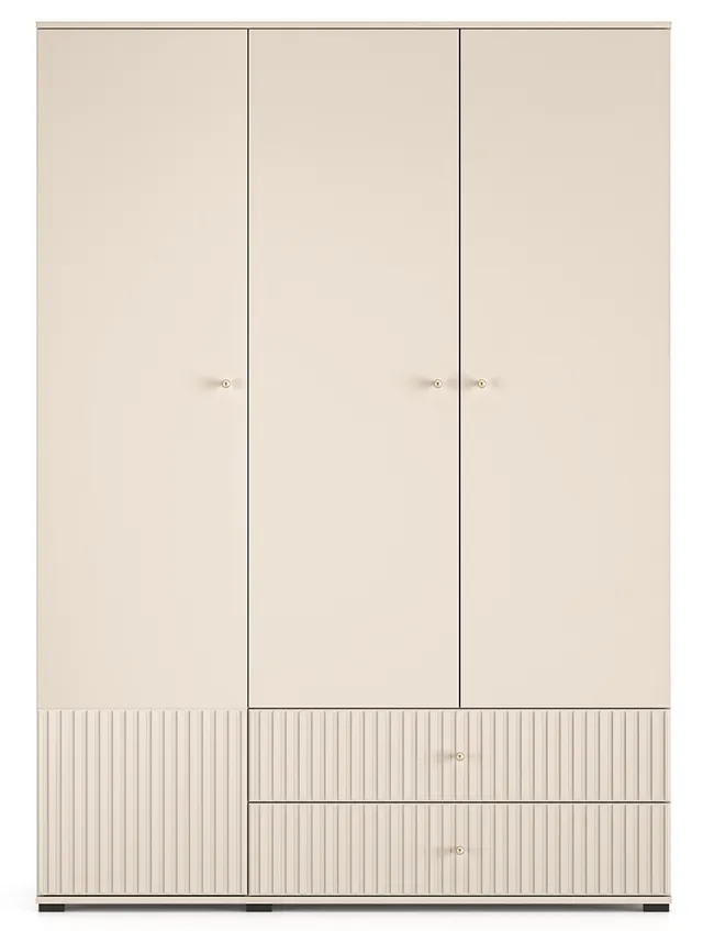 selsey-caletto-dreht-renschrank-150-cm-mit-2-schubladen-lamellen-beige image 1