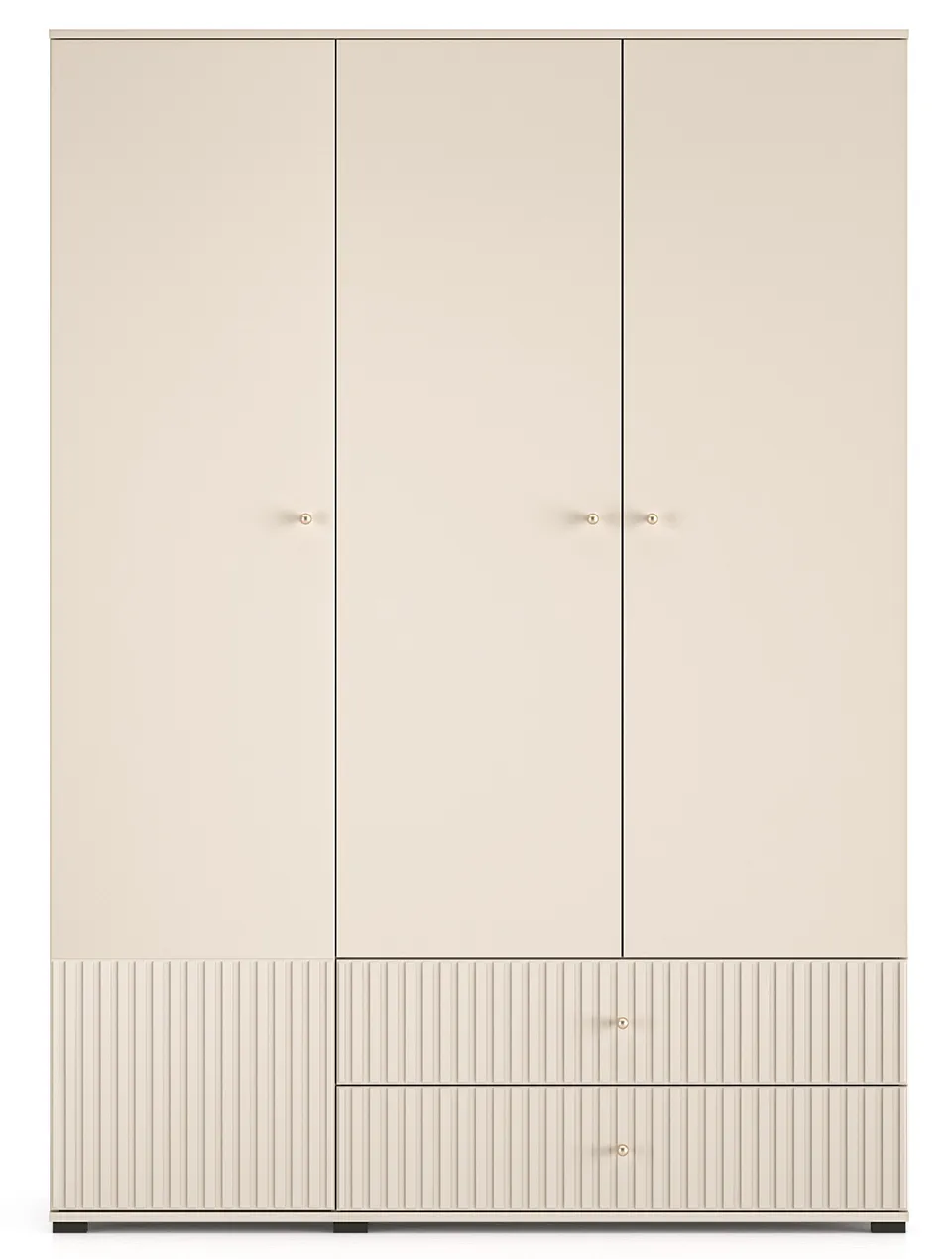 selsey-caletto-dreht-renschrank-150-cm-mit-2-schubladen-lamellen-beige image 1
