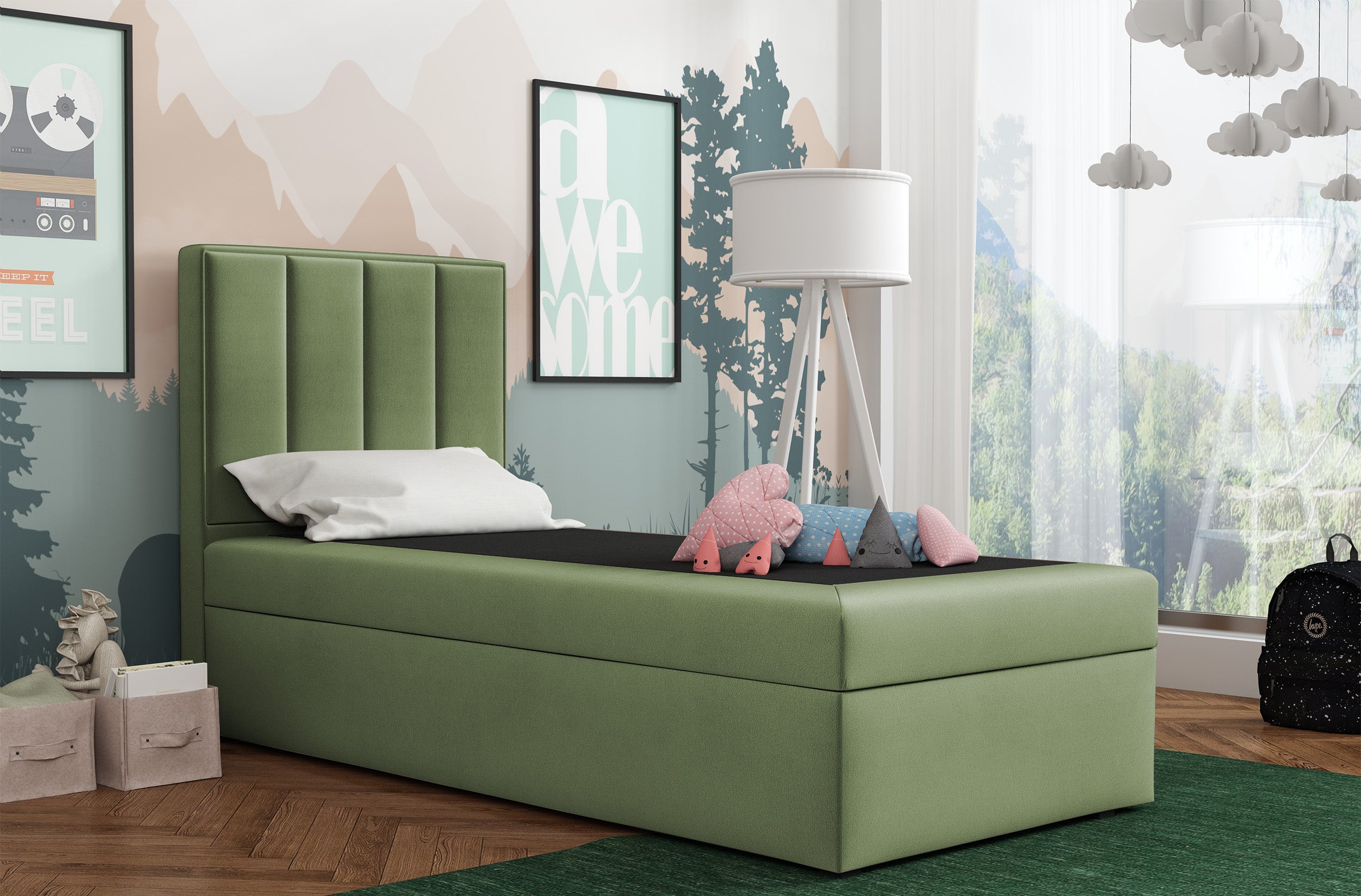 selsey-rinus-kontinentalbett-90x200-cm-linksseitig-mit-stauraum-salbeigr-ner-vel image 2