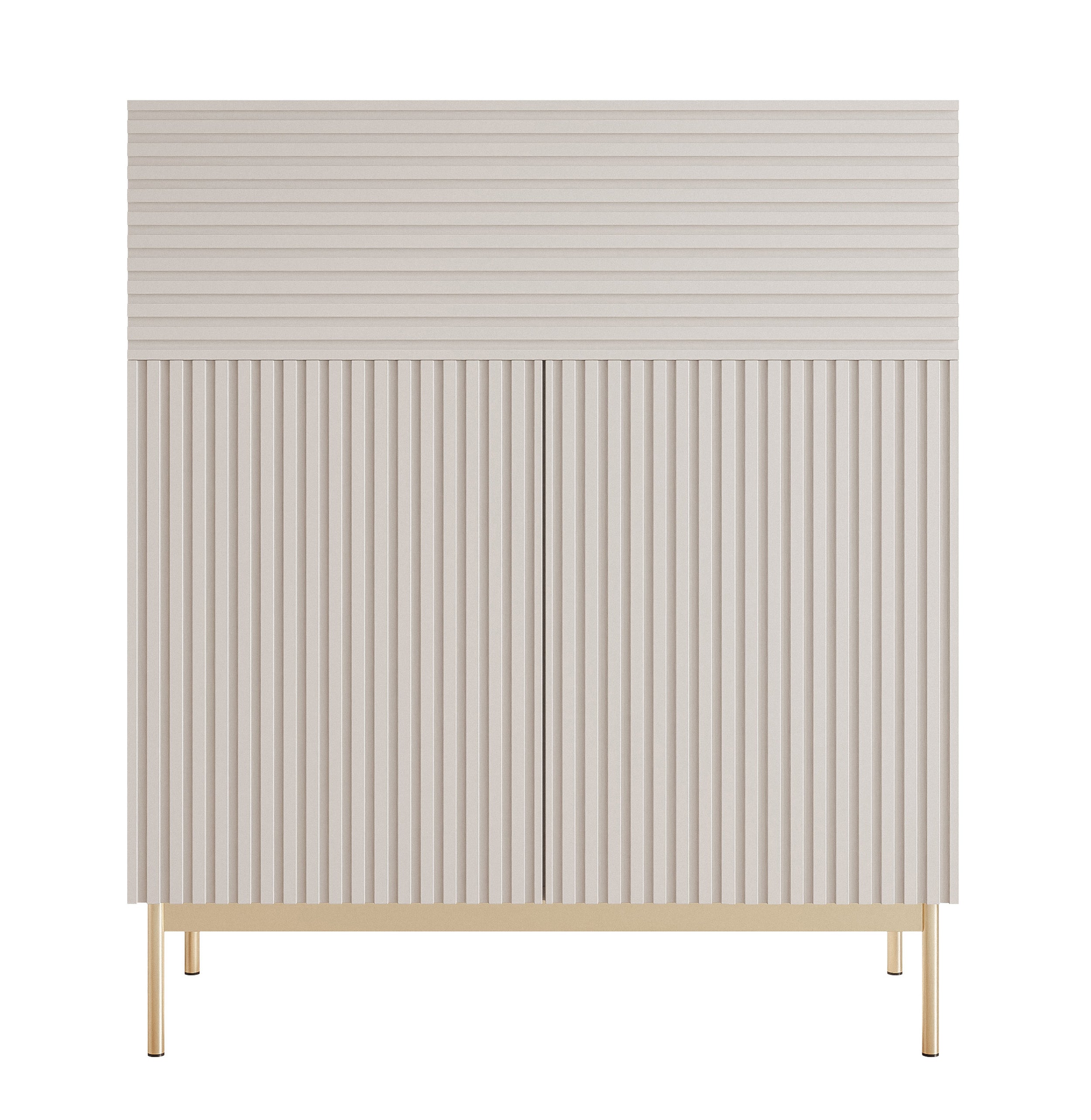 selsey-linearis-kommode-92-cm-zweit-rig-mit-klappfach-und-led-kaschmir-auf-goldb image 3