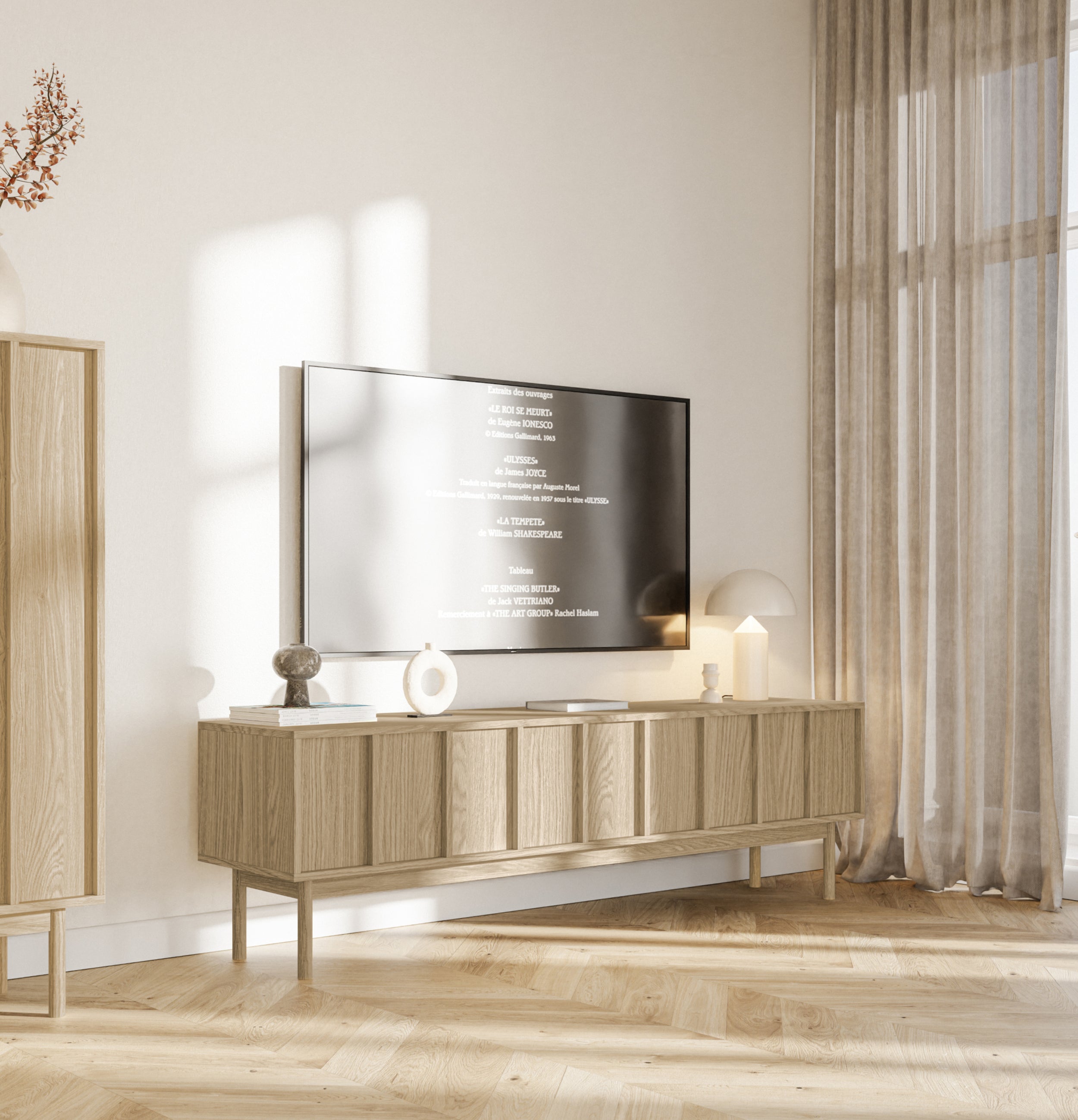 selsey-neksto-tv-schrank-170-cm-ge-lte-eiche-mit-drei-schubladen image 2