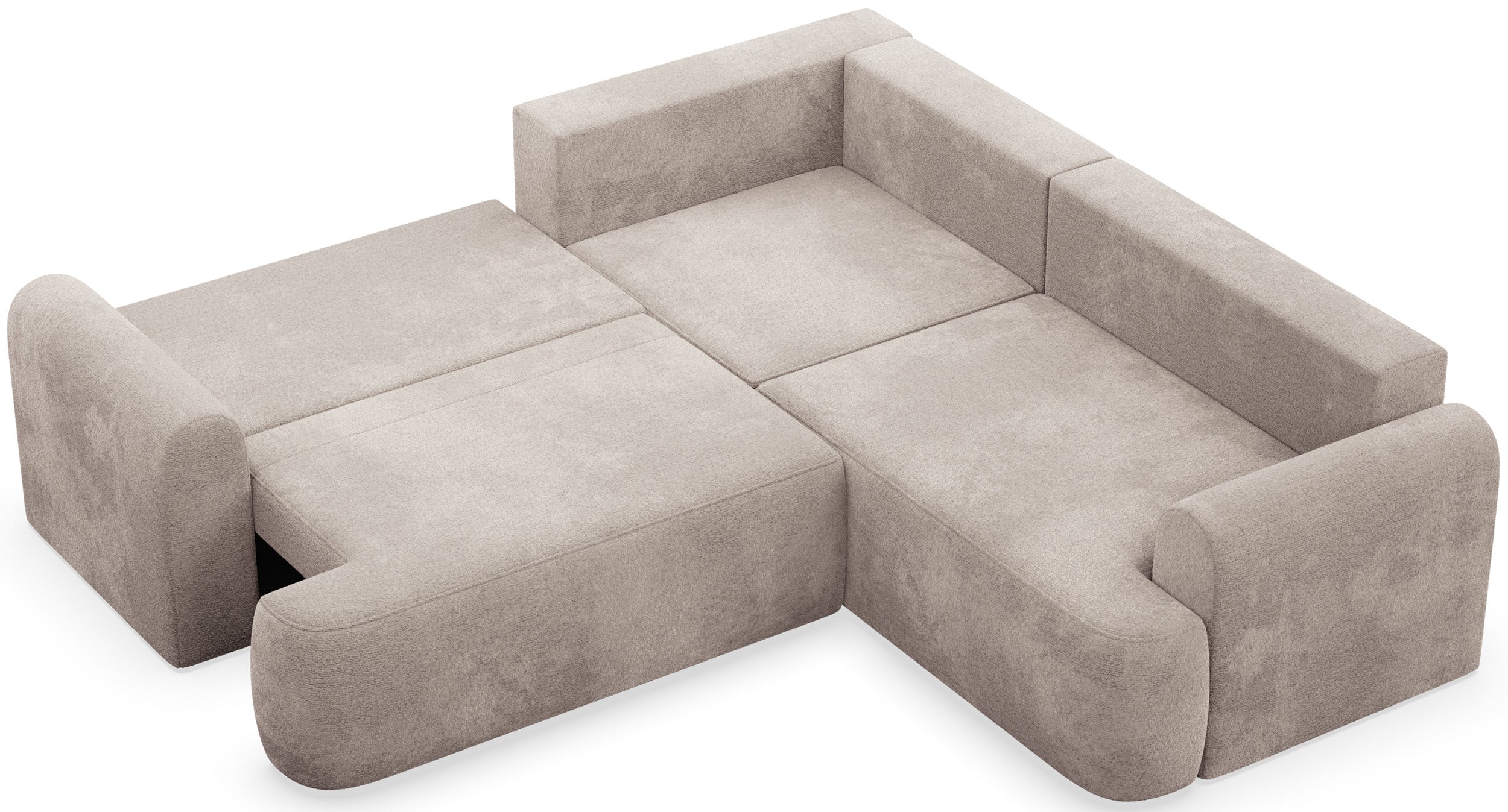 selsey-kaveo-ecksofa-l-form-mit-schlaffunktion-grau-beige-chenille image 3