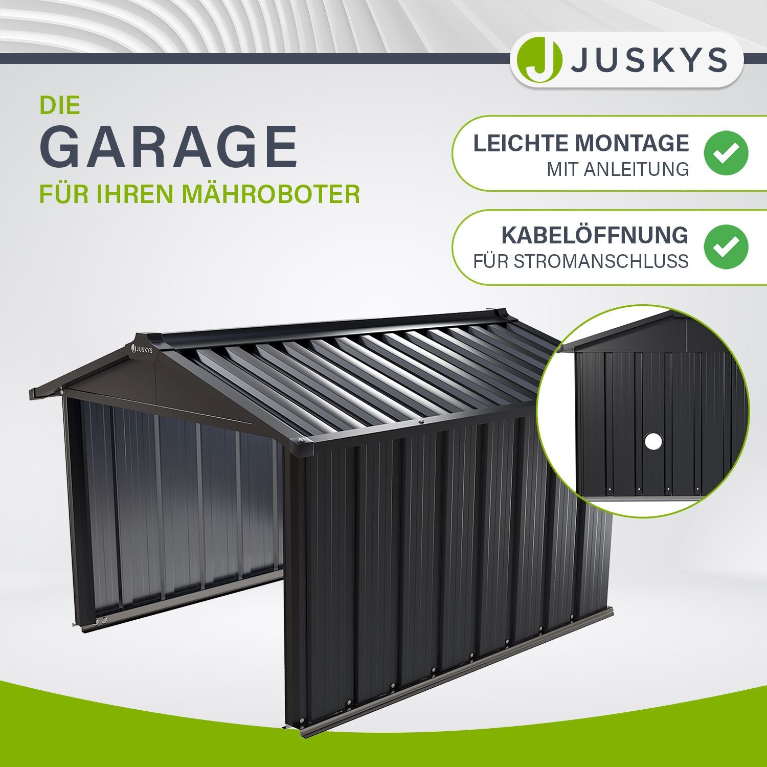 juskys-m-hroboter-garage-mgmt1-mit-satteldach-98-x-89-x-63-cm-unterstand-aus-met image 2