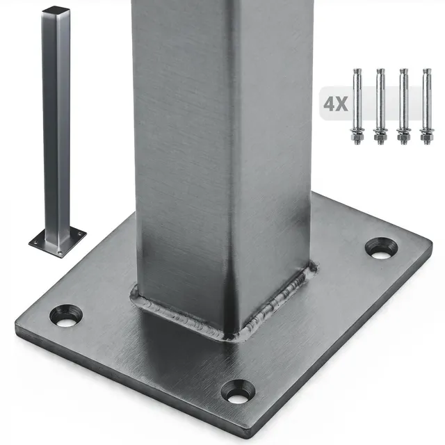 juskys-aufschraubh-lse-f-r-wpc-zaunelemente-stahl-silber-mit-montagematerial image 1