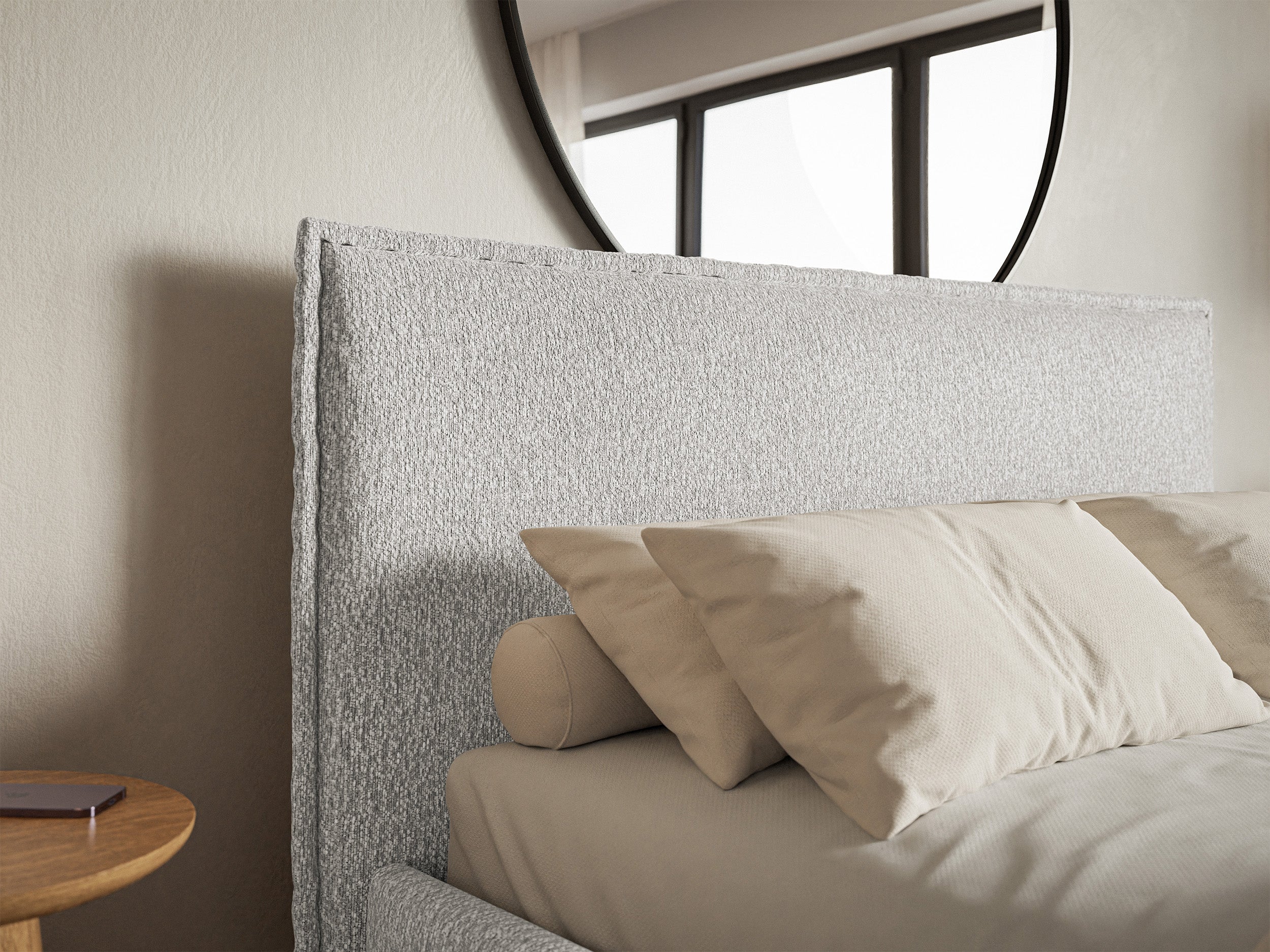 selsey-softie-slim-polsterbett-160x200-cm-mit-stauraum-hellgrauer-chenille-metal image 4