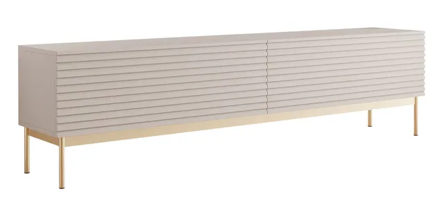 selsey-linearis-tv-schrank-175-cm-mit-zwei-klappen-und-led-beleuchtung-kaschmir- image 1