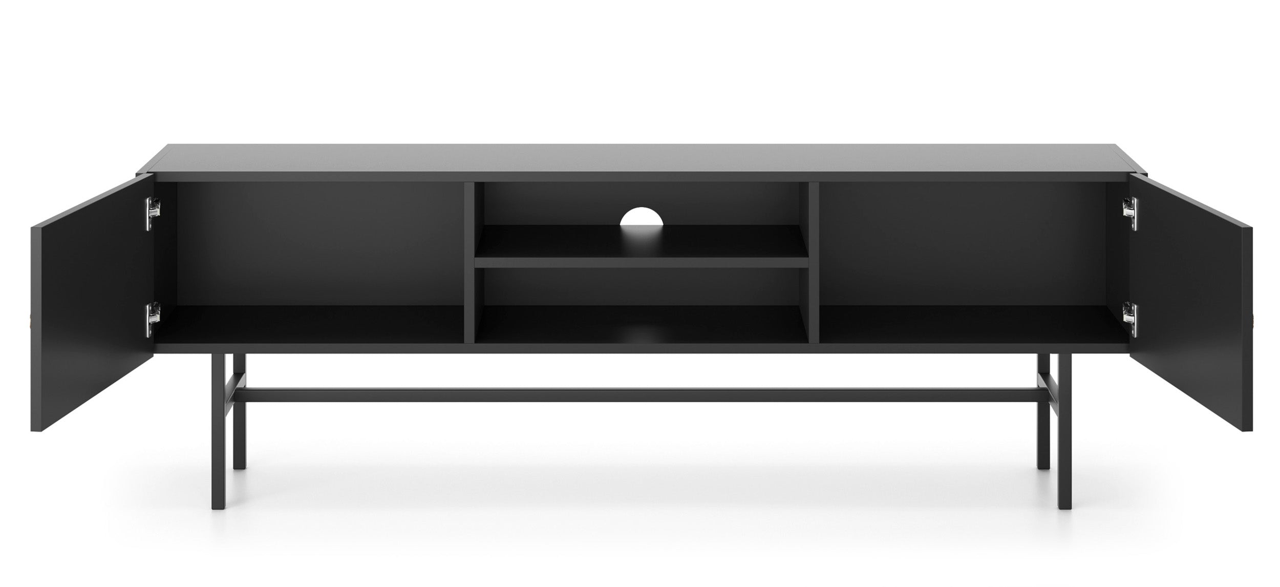 selsey-divenos-tv-schrank-155-cm-zweifl-gelig-mit-nischen-schwarz image 5
