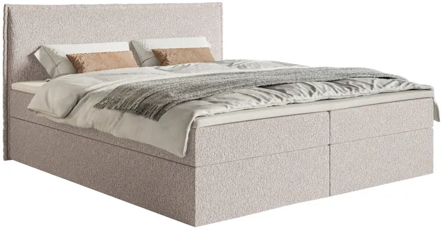 selsey-softie-kontinentalbett-140x200-cm-mit-stauraum-und-topper-beige-chenille image 1