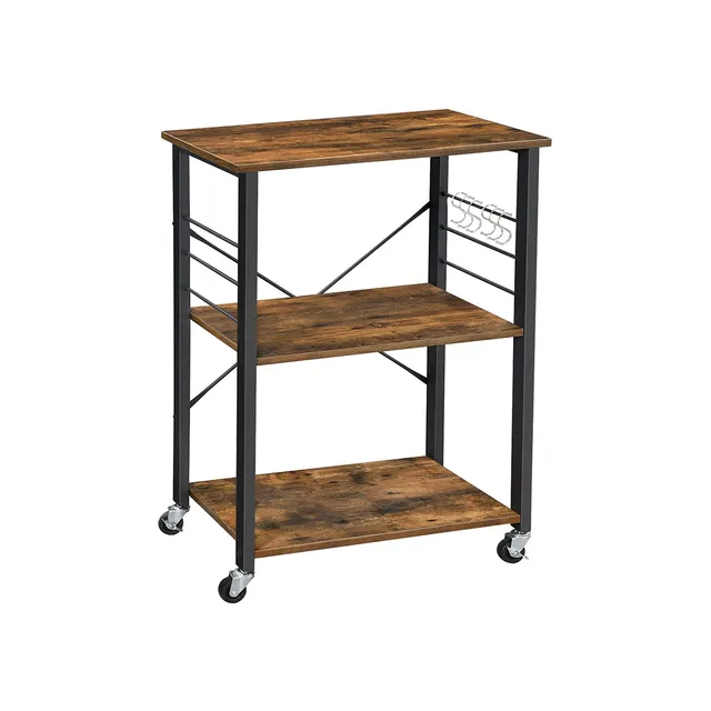 vasagle-rollbares-k-chenregal-mit-3-ebenen-industrie-design image 1