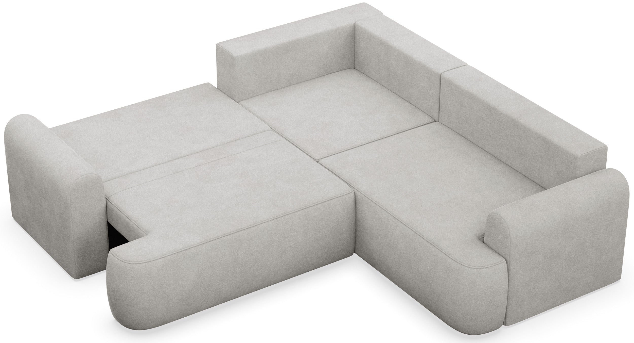 selsey-ovo-ecksofa-l-universell-mit-schlaffunktion-hellgrauer-samt-pflegeleicht image 3
