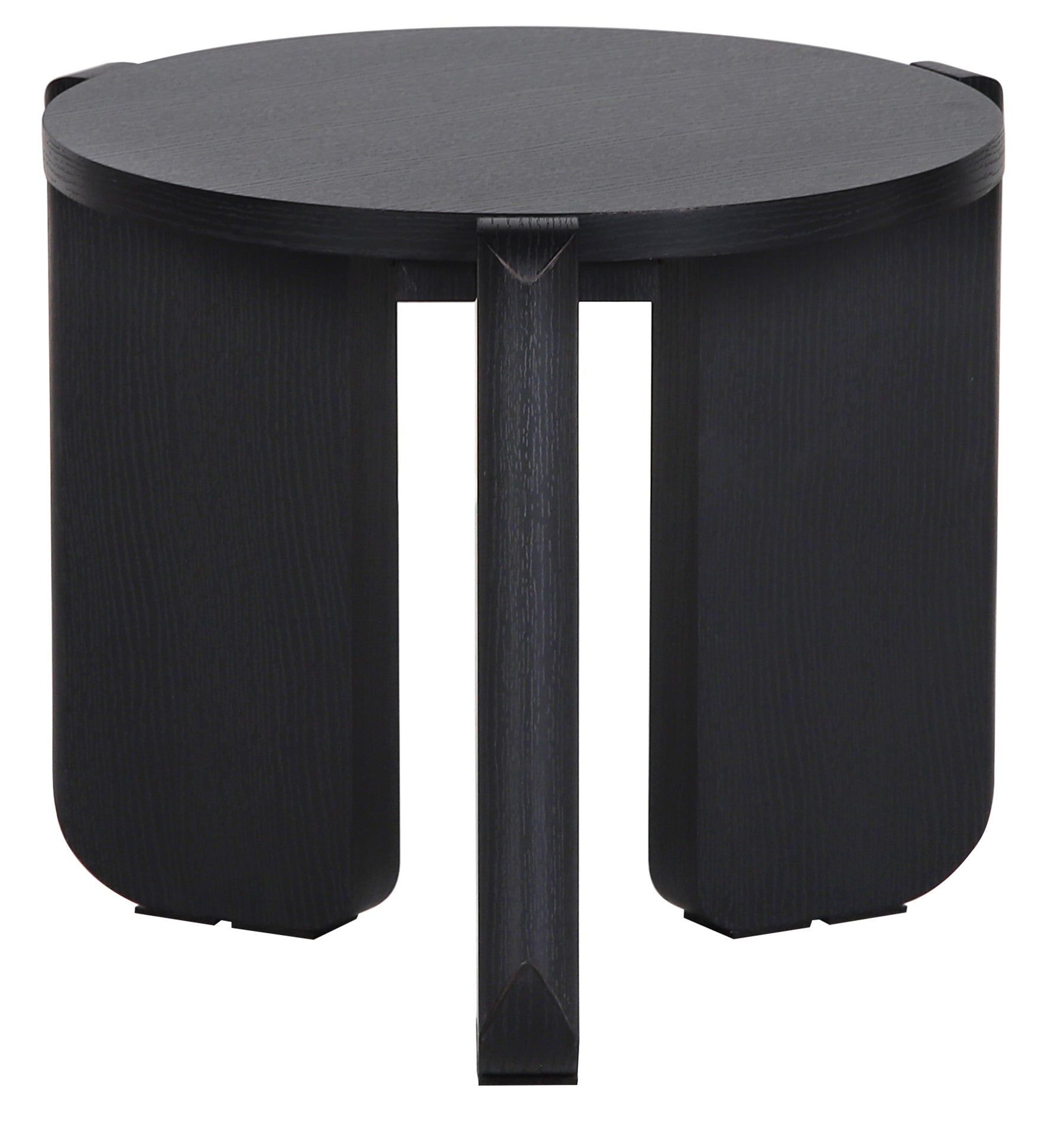 selsey-preffines-s-runder-couchtisch-50-cm-esche-schwarz image 1