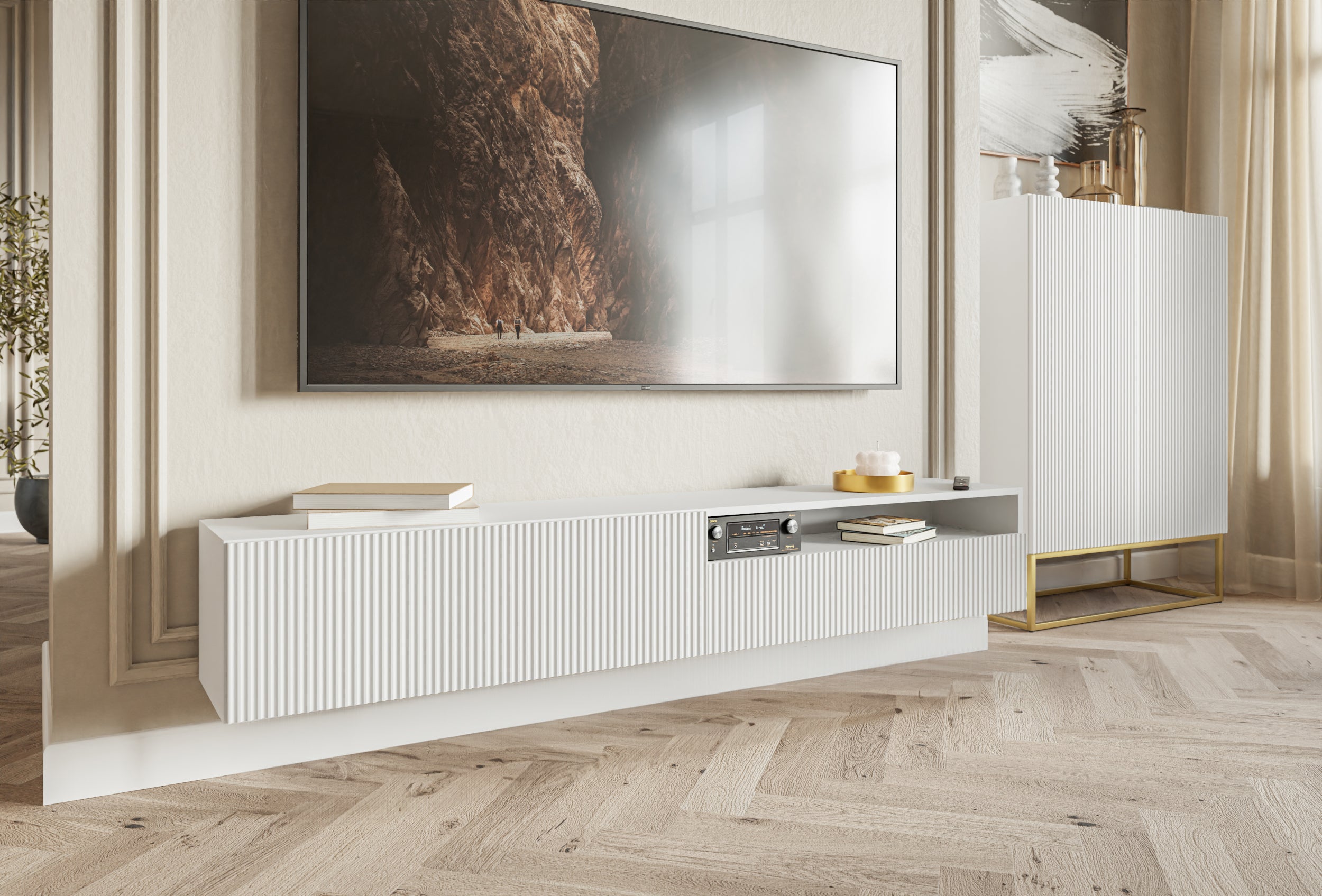 selsey-veldio-tv-schrank-h-ngend-175-cm-wei-mit-gefr-ster-front-und-nische image 1