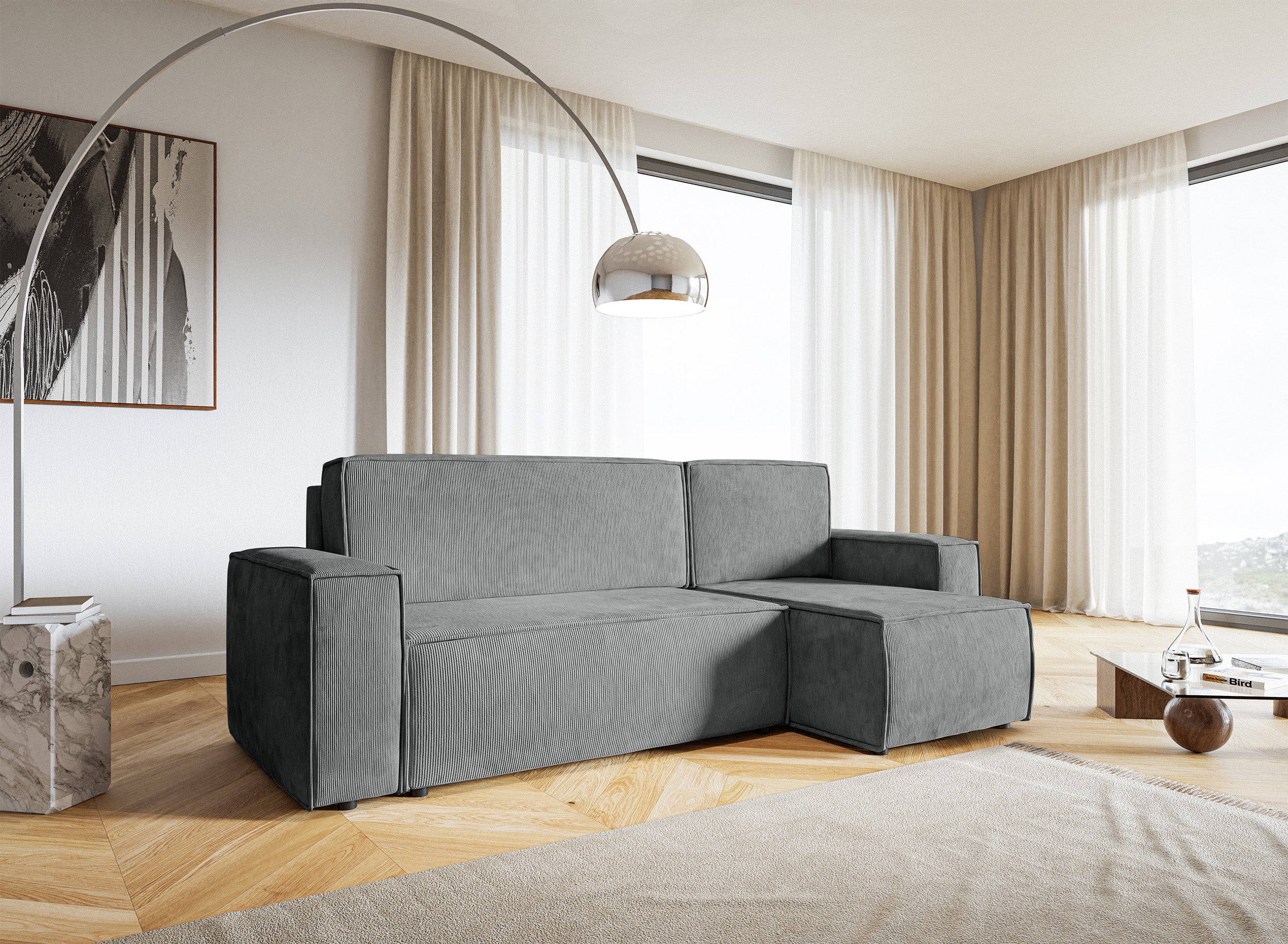 selsey-copertino-ecksofa-l-f-rmig-mit-schlaffunktion-und-stauraum-grauer-cord-un image 3