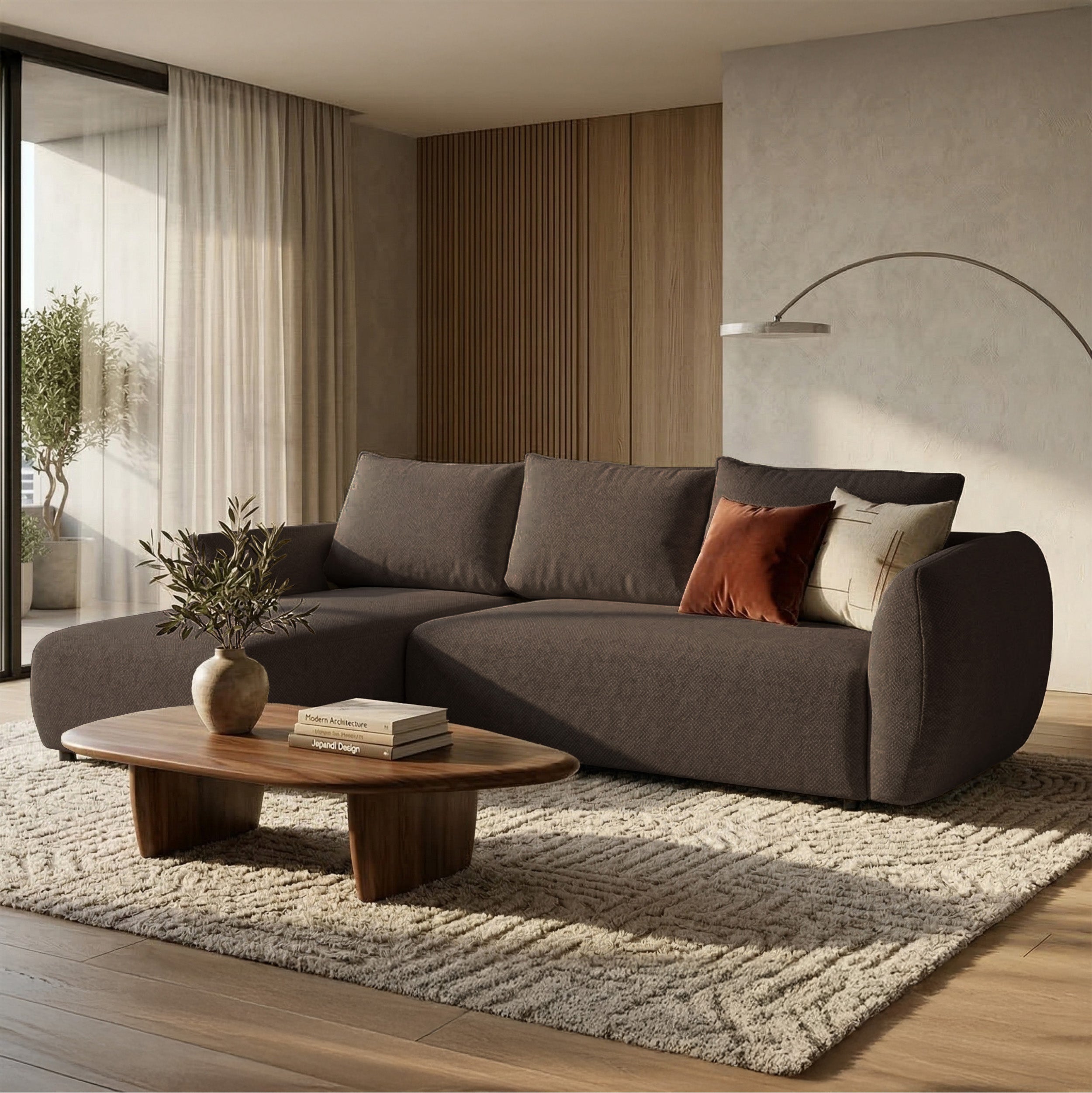 selsey-zordo-ecksofa-l-links-mit-schlaffunktion-und-2x-stauraum-braunes-chenille image 2