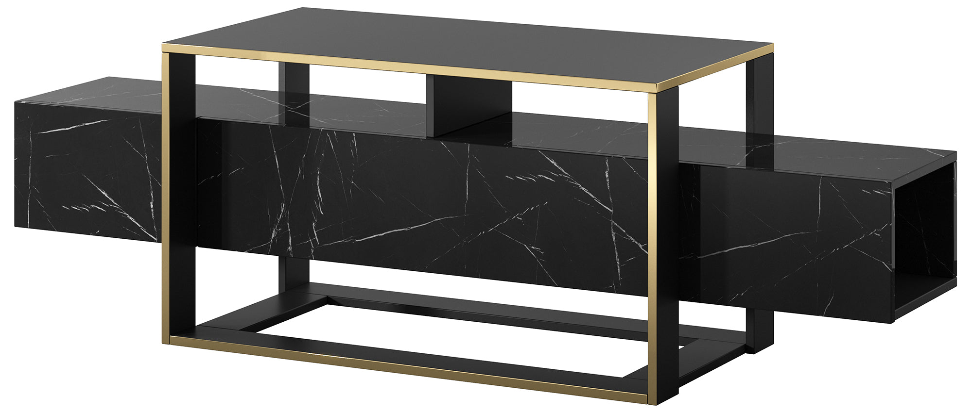 selsey-excelsum-tv-schrank-160-cm-schwarzer-marmor-mit-abschlie-barem-fach image 6