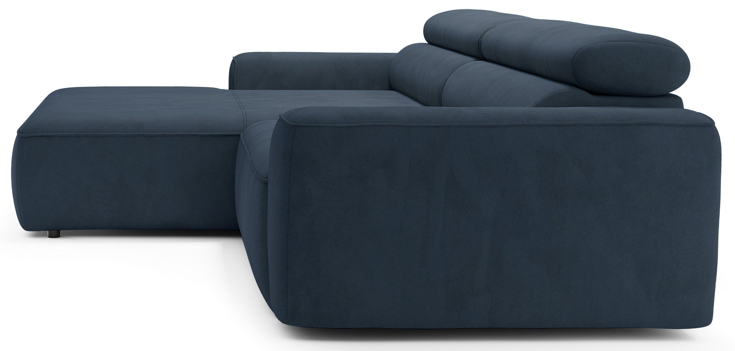 selsey-fando-ecksofa-mit-elektrischem-auszug-l-form-links-blauer-samtstoff image 5