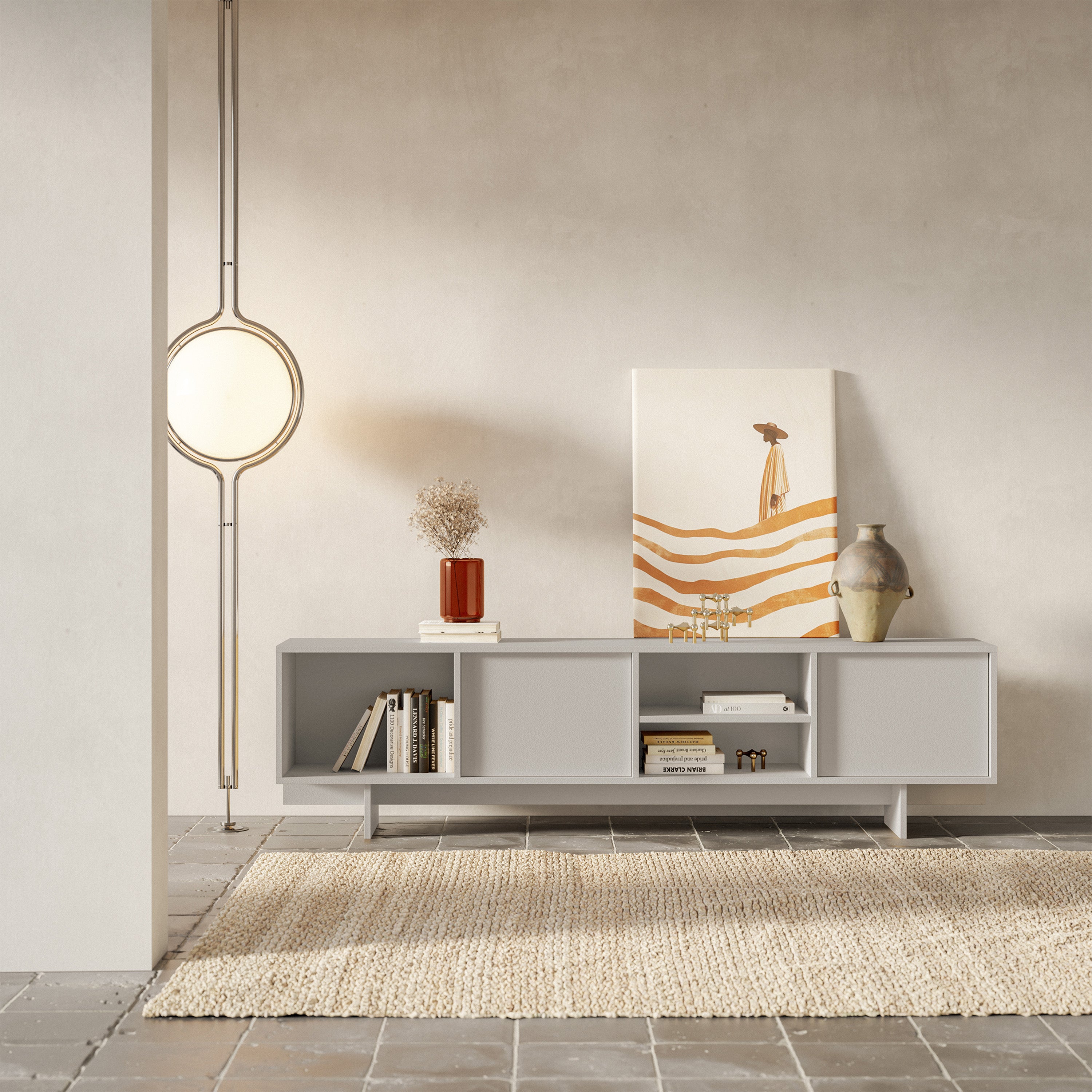 selsey-sanva-tv-schrank-200-cm-mit-2-t-ren-und-3-f-chern-kaschmir image 2