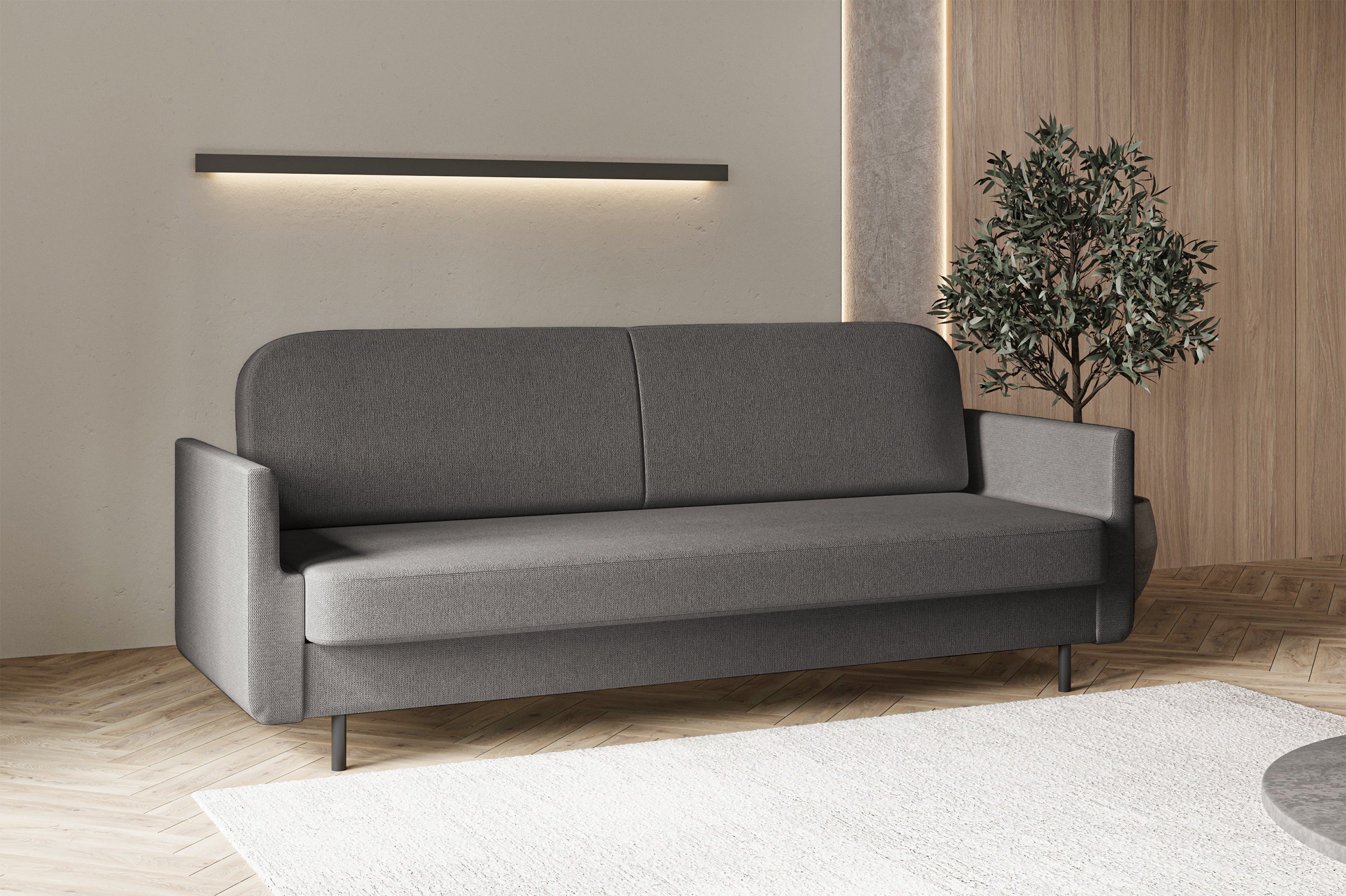 selsey-ovelio-dreisitzer-sofa-ausklappbar-grau-hydrophober-chenille-stoff image 6