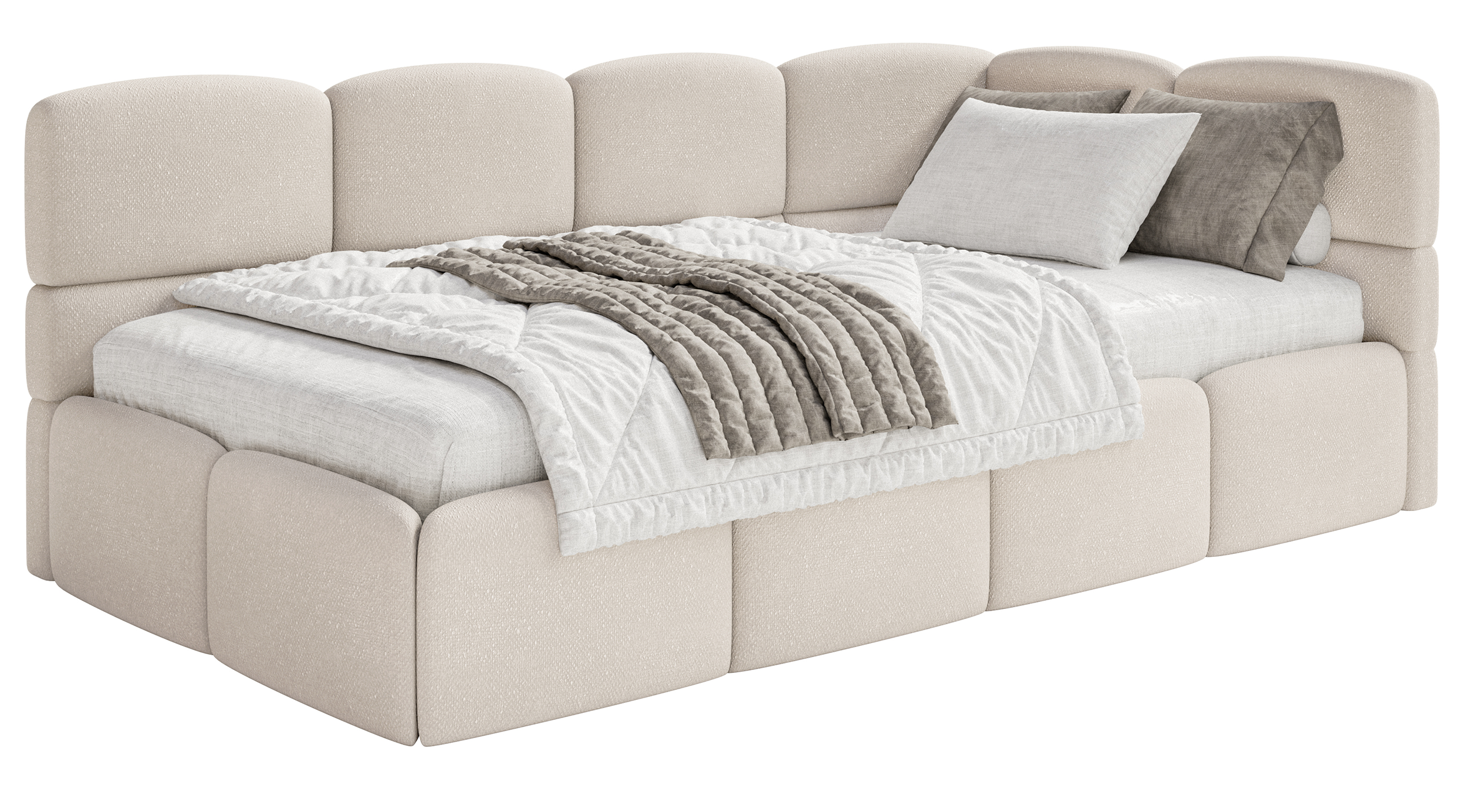 selsey-cloudy-jugendbett-90x200-cm-rechts-mit-matratze-und-bettkasten-creme-chen image 1