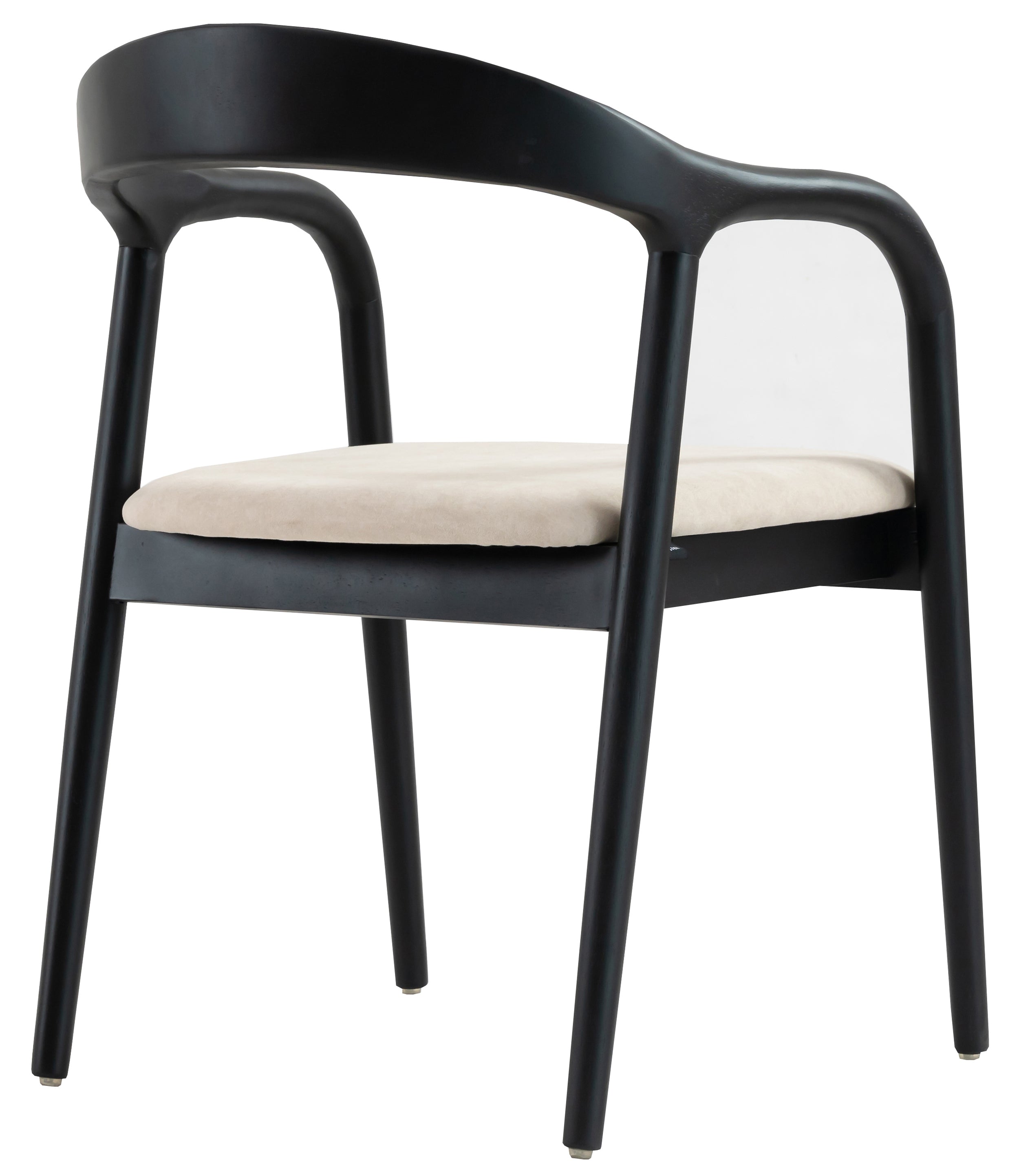 selsey-battione-holzstuhl-esszimmer-beiger-samt-schwarz image 4