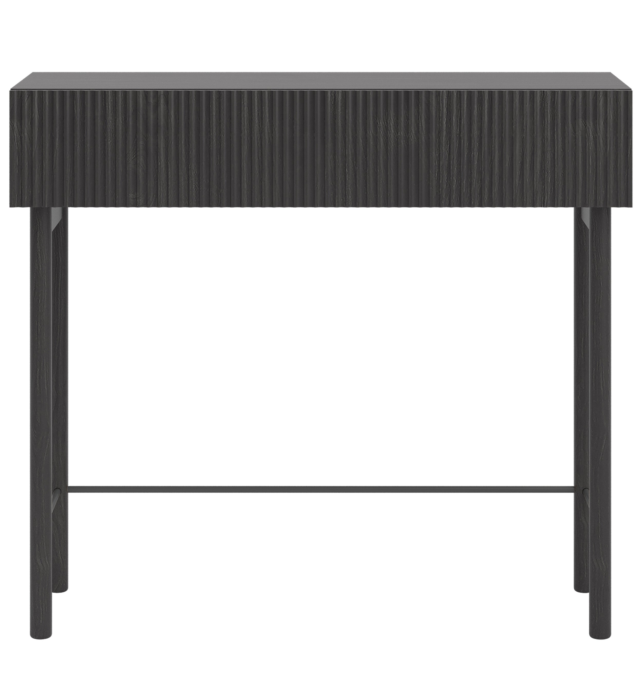 selsey-nolie-konsole-90-cm-mit-schublade-portland-esche-schwarz image 6