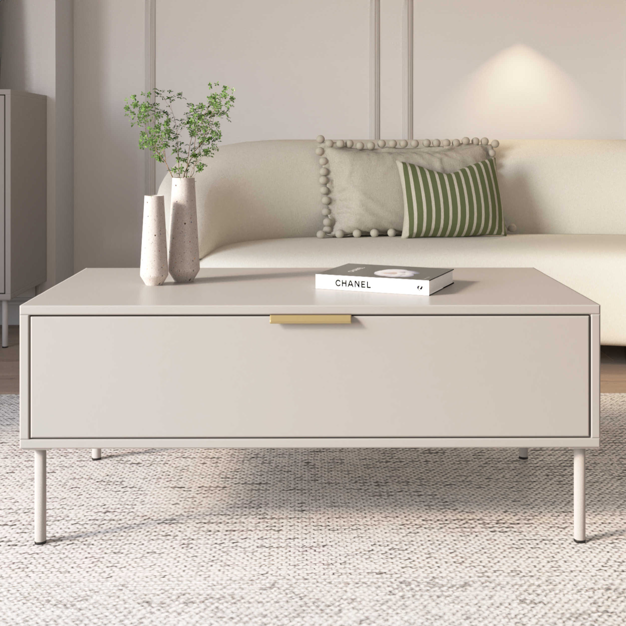 selsey-vena-couchtisch-100x50-cm-mit-schublade-kaschmir image 2