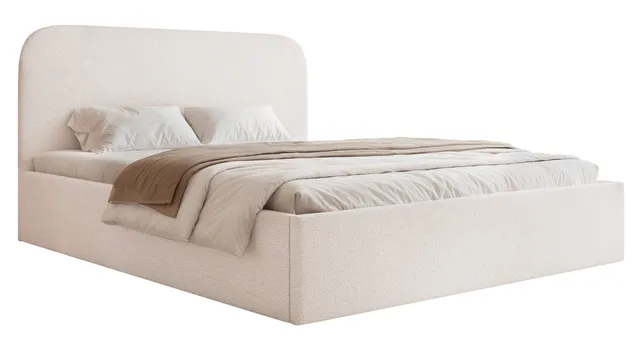 selsey-sonvivo-polsterbett-180x200-cm-mit-bettkasten-creme-chenille-metallrahmen image 1