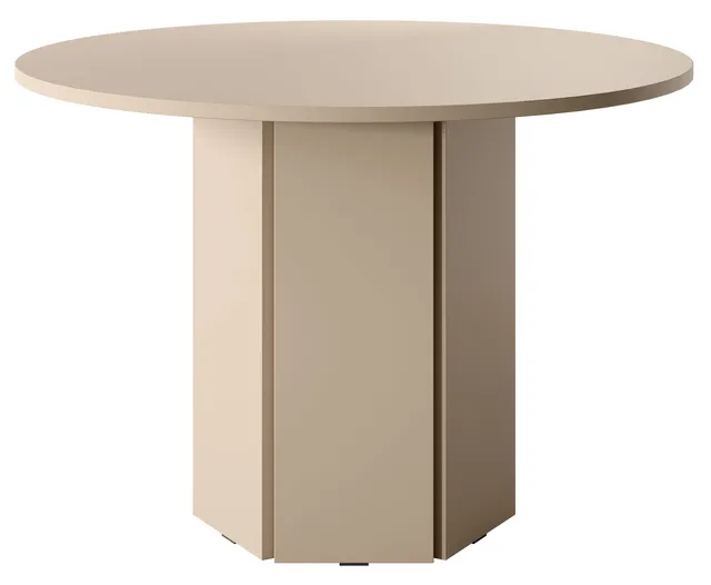 selsey-hexa-runder-esstisch-110-cm-cappuccino image 1