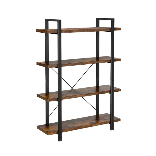 vasagle-standregal-mit-4-regalebenen-105-x-33-5-x-138-cm-vintage-je-ebene-bis-30 image 1