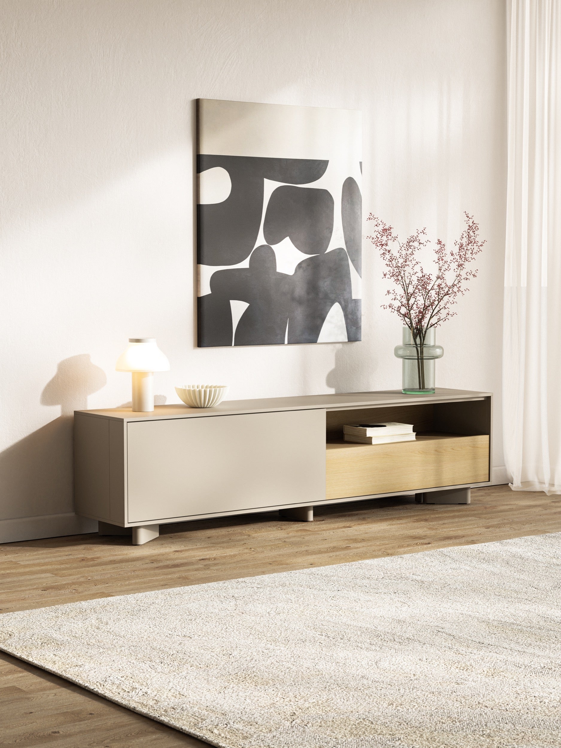 selsey-distria-tv-schrank-175-cm-kaschmir-vicenza-eiche-mit-schublade image 4