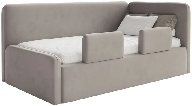 selsey-fanklo-jugendbett-90x200-cm-rechts-mit-matratze-stauraum-und-gel-nder-gra image 1