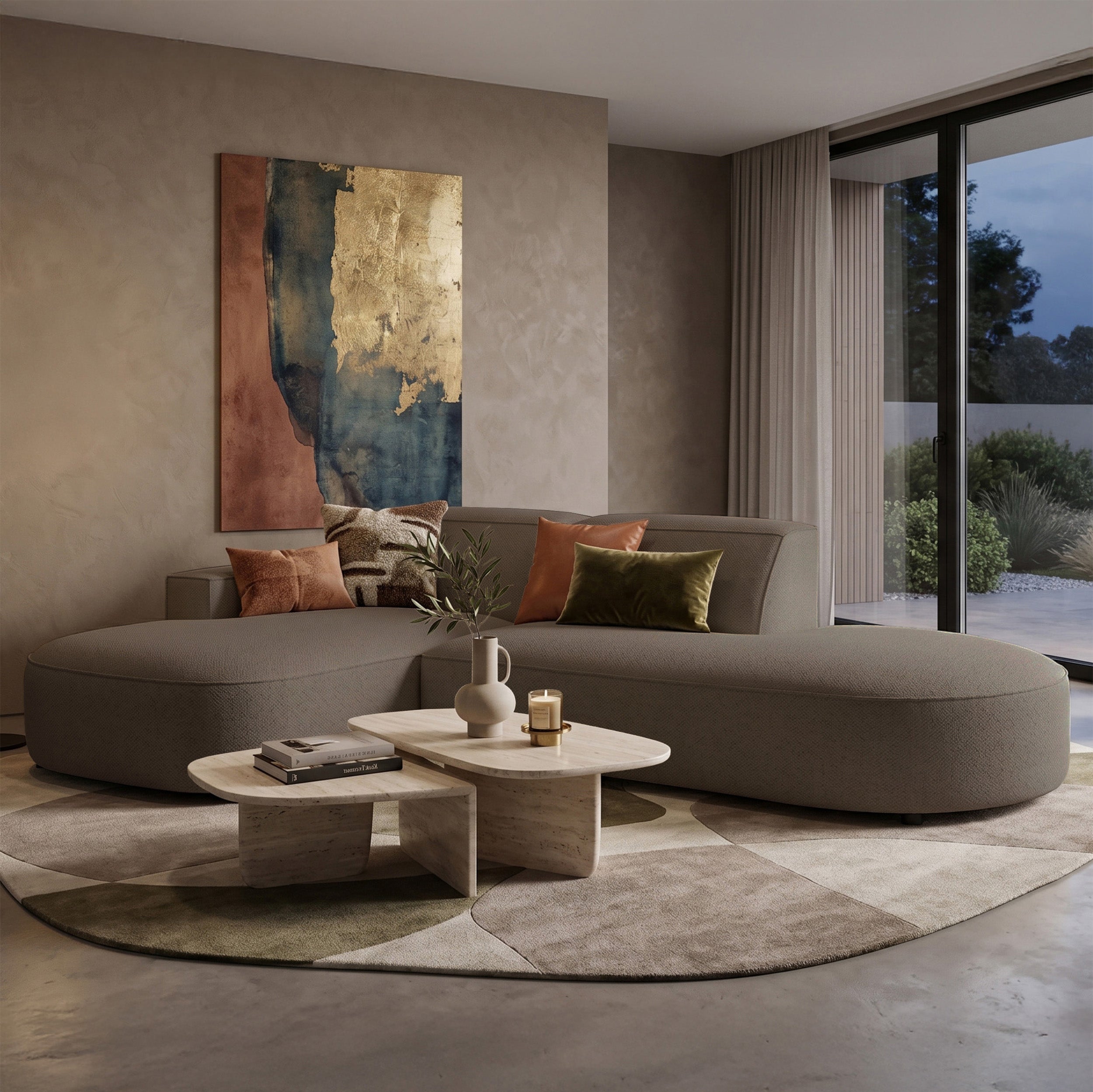 selsey-sallmo-modulares-ecksofa-l-form-links-hellbraun-chenille-hydrophob image 2