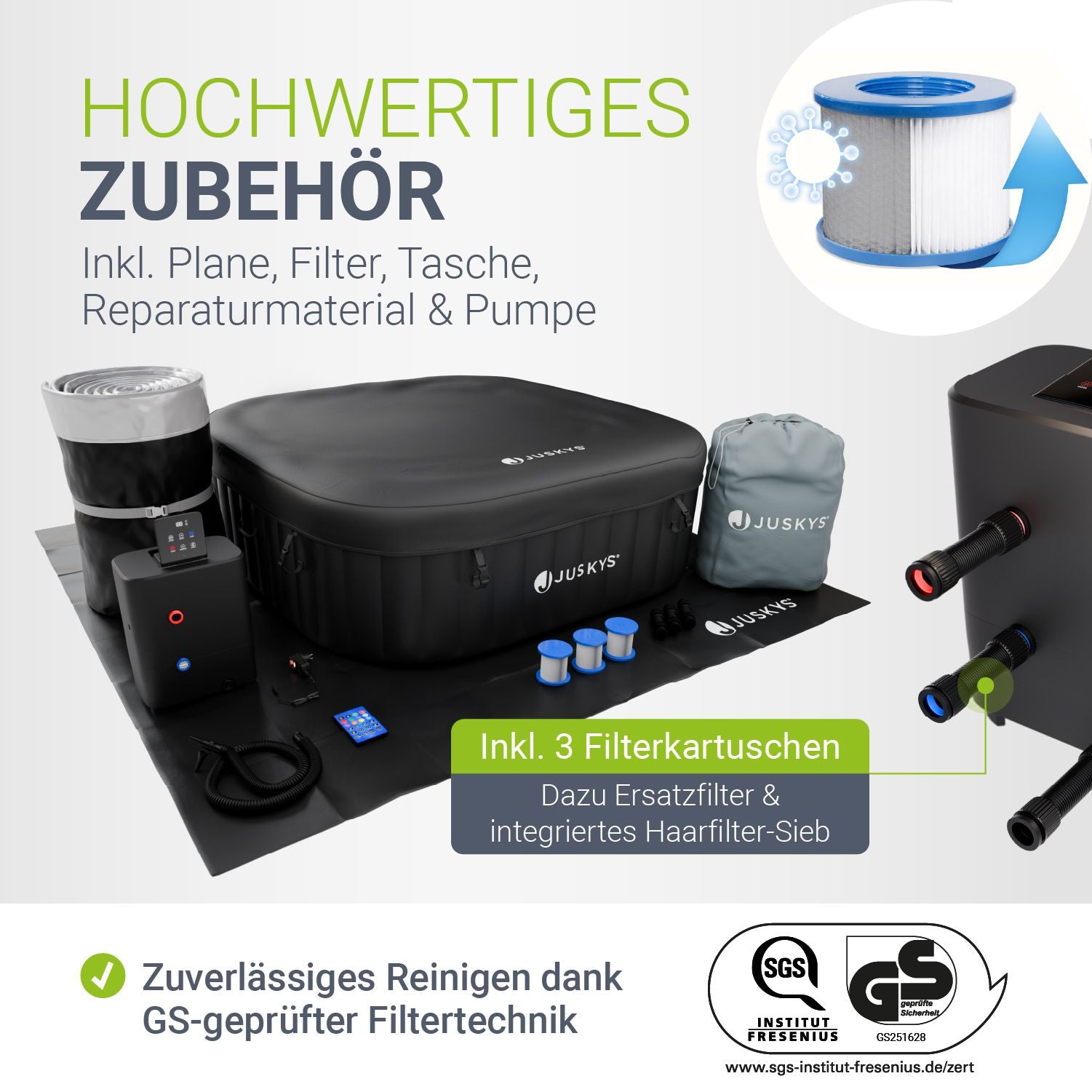 juskys-spaluxe-whirlpool-aufblasbar-f-r-4-6-personen-910-liter-schwarz-wei image 3