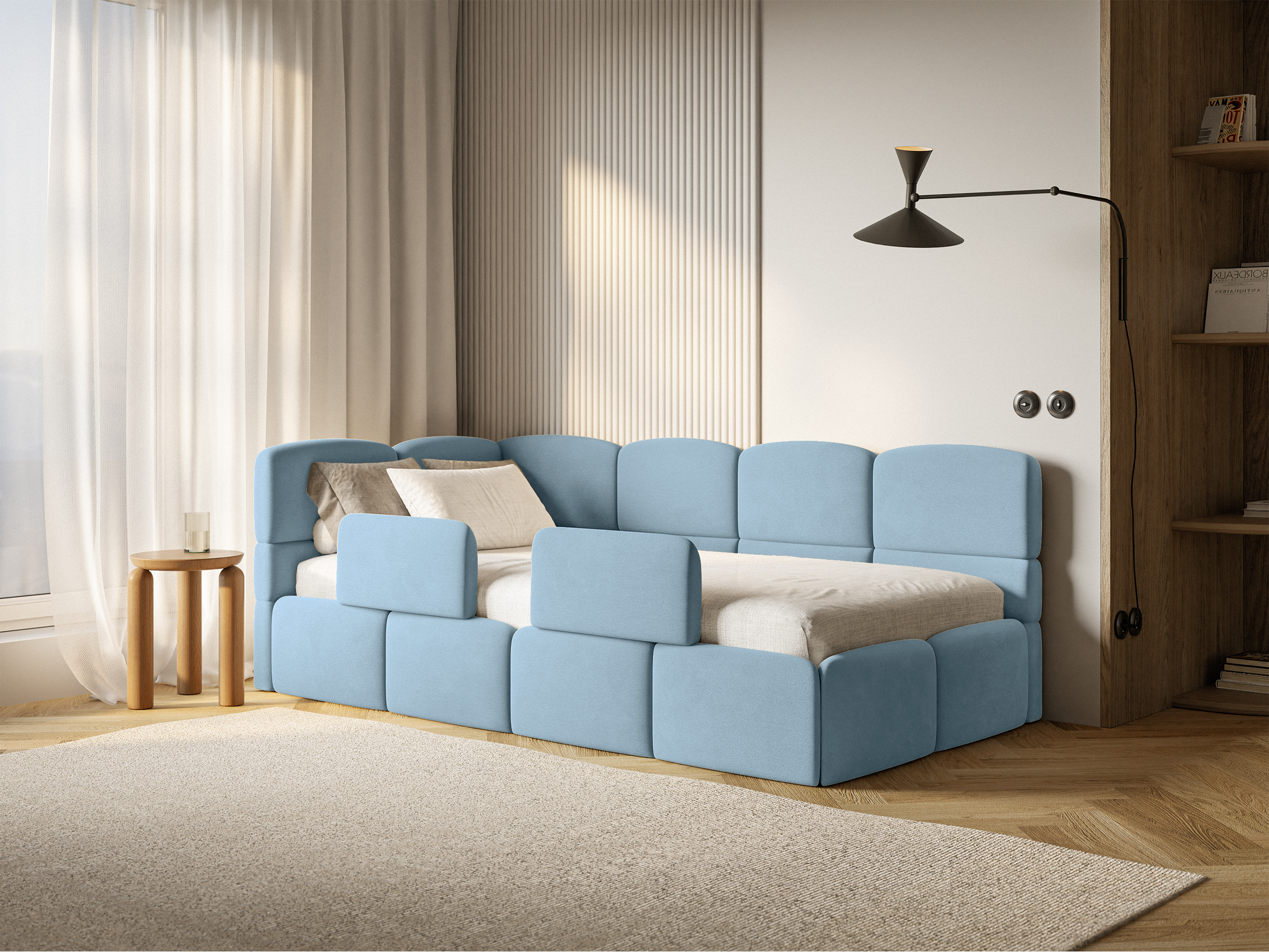 selsey-cloudy-jugendbett-90x200-cm-linksseitig-mit-stauraum-blauer-hydrophob-sam image 4