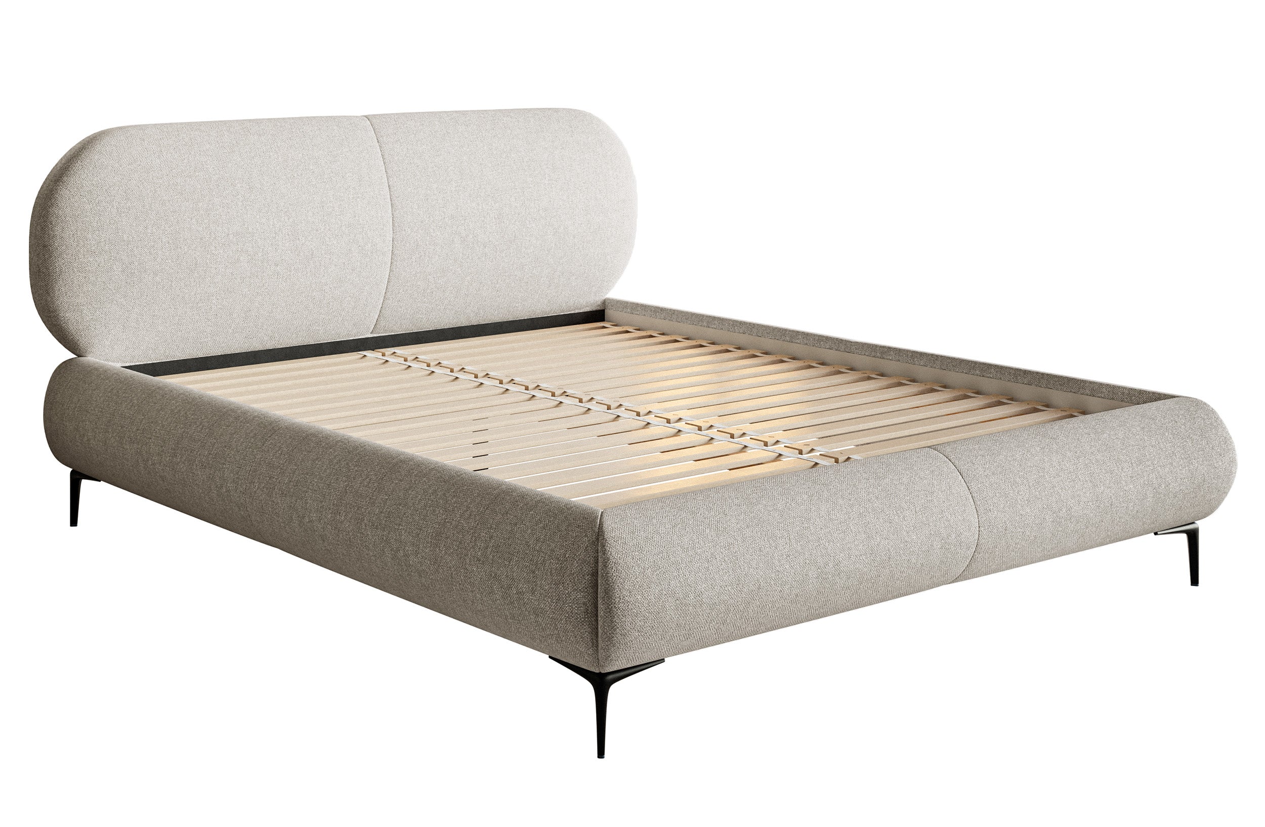 selsey-ovalle-gepolstertes-bett-140x200-cm-grau-beige-geflecht-schwarze-beine image 7
